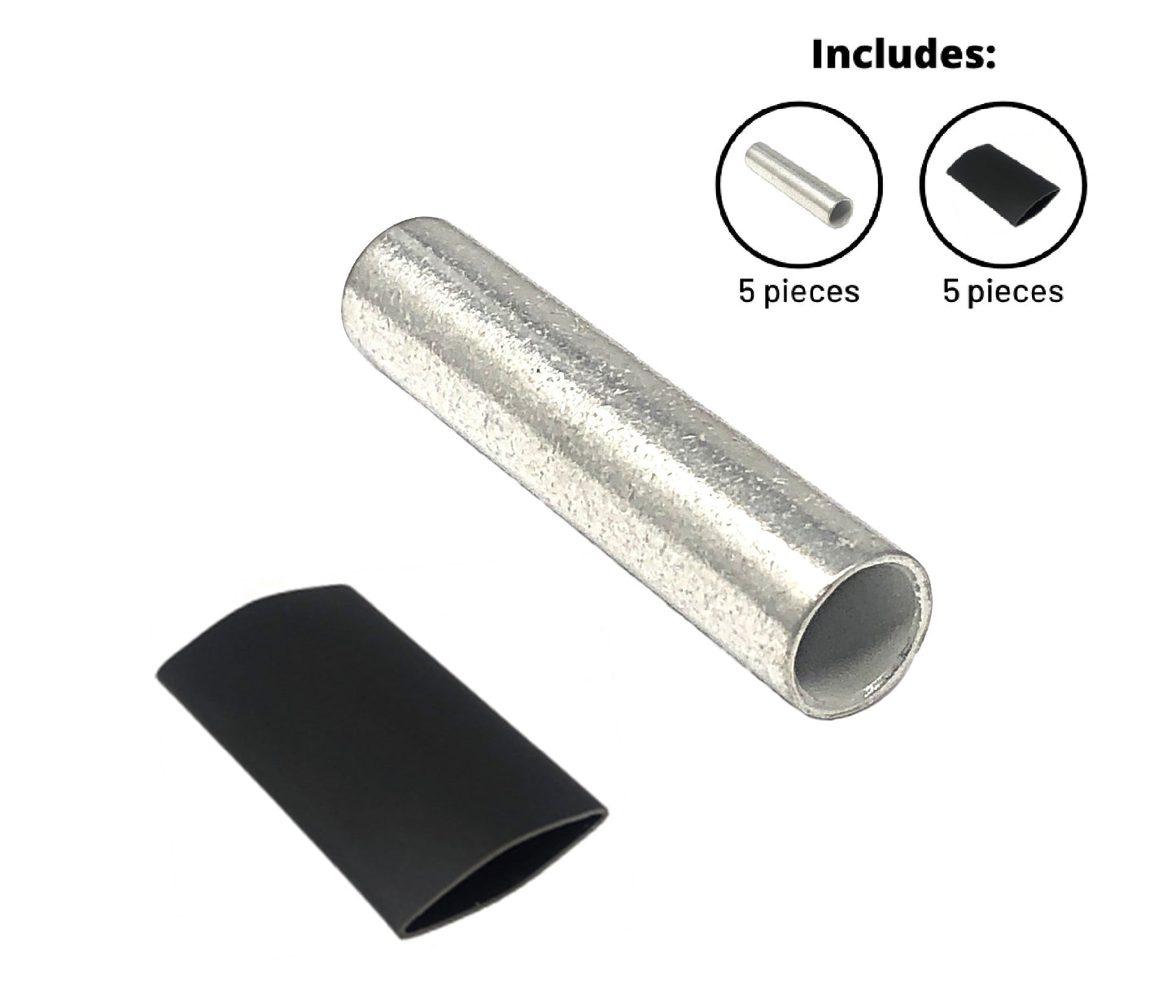 Butt Splice Connector Pure Copper Tin-Coated Marine Grade Uninsulated