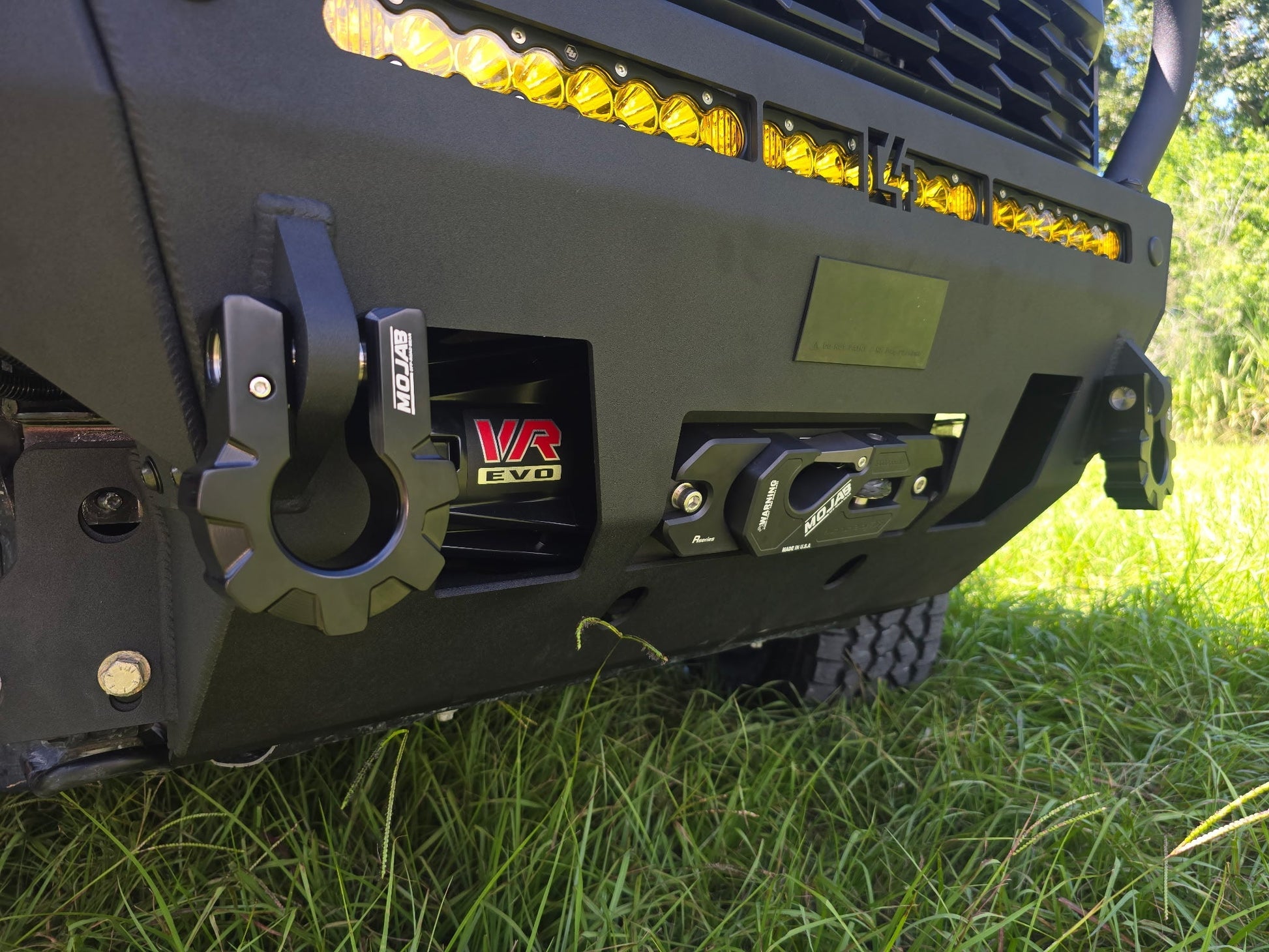 Aluminum Recessed Winch Shackle with Fairlead Kit.(LIFE TIME WARRANTY*) MOJAB OFFROAD