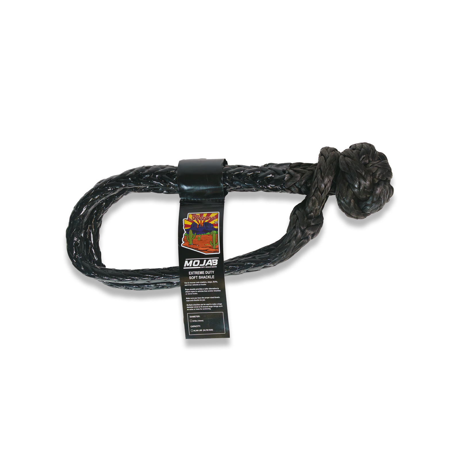 Extreme duty soft shackle 9/16'' x 31.5'' (Lifetime Warranty) MOJAB OFFROAD