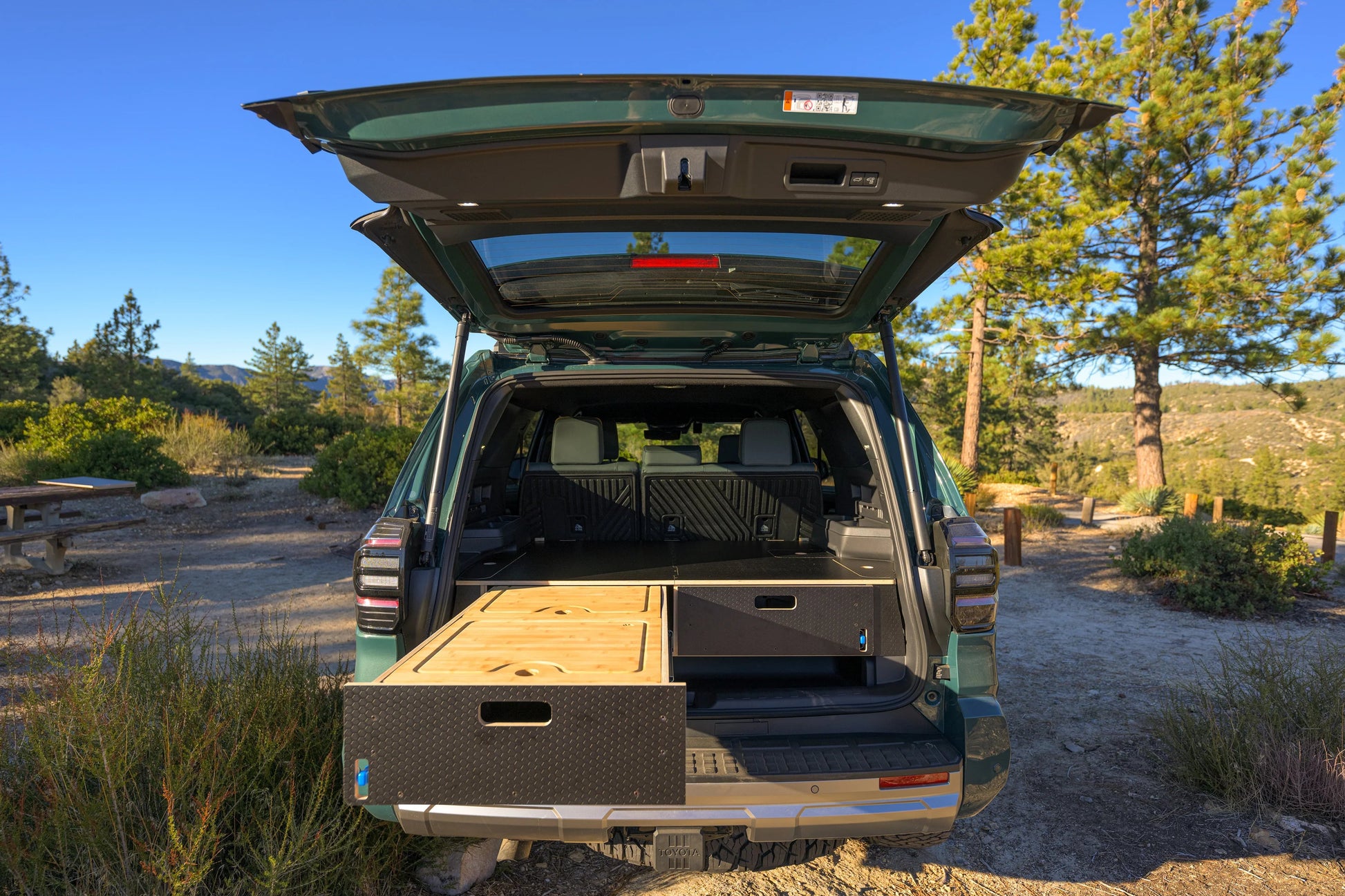 Toyota 4Runner | Dual Drawer Storage System & Bed Platform | 6th Gen (2025+) Solid Wood Worx