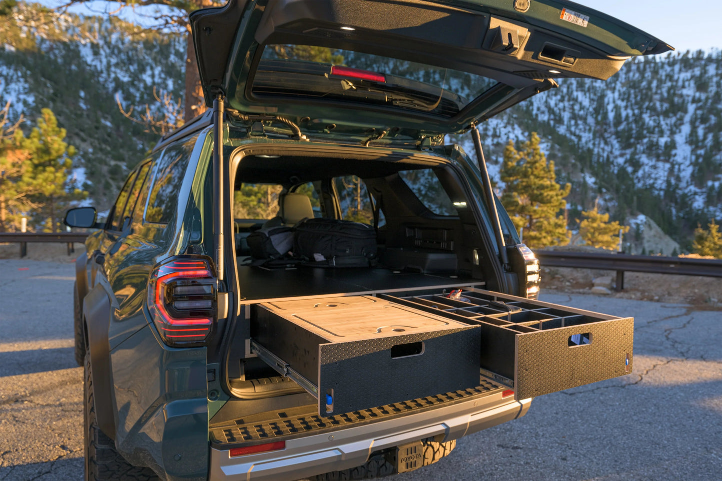 Toyota 4Runner | Dual Drawer Storage System & Bed Platform | 6th Gen (2025+) Solid Wood Worx