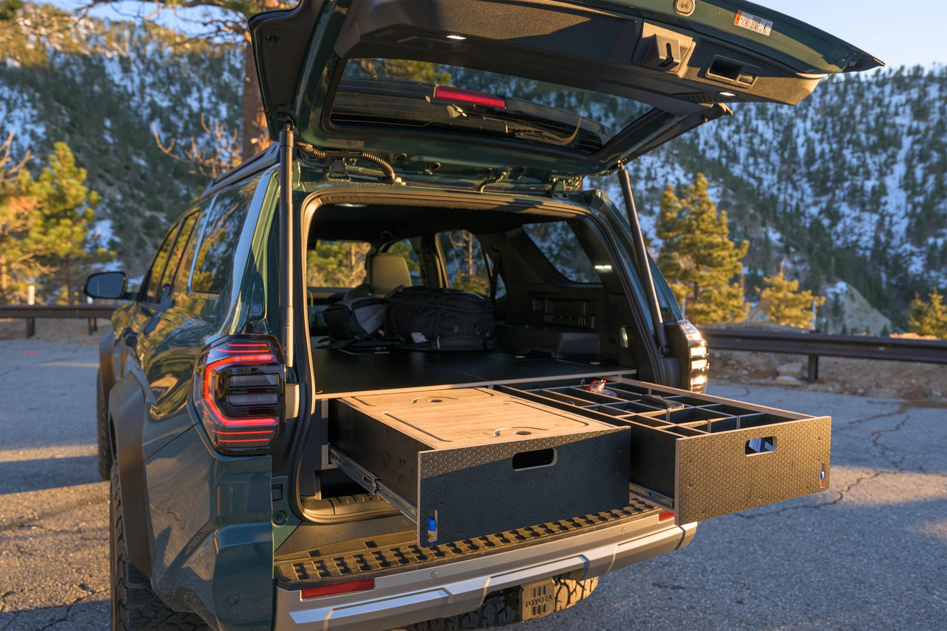 Toyota 4Runner | Dual Drawer Storage System & Bed Platform | 6th Gen (2025+) Solid Wood Worx