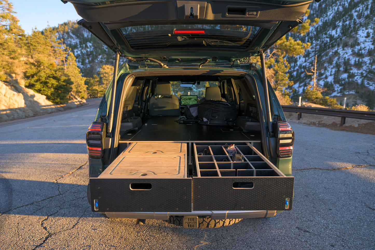 Toyota 4Runner | Dual Drawer Storage System & Bed Platform | 6th Gen (2025+) Solid Wood Worx