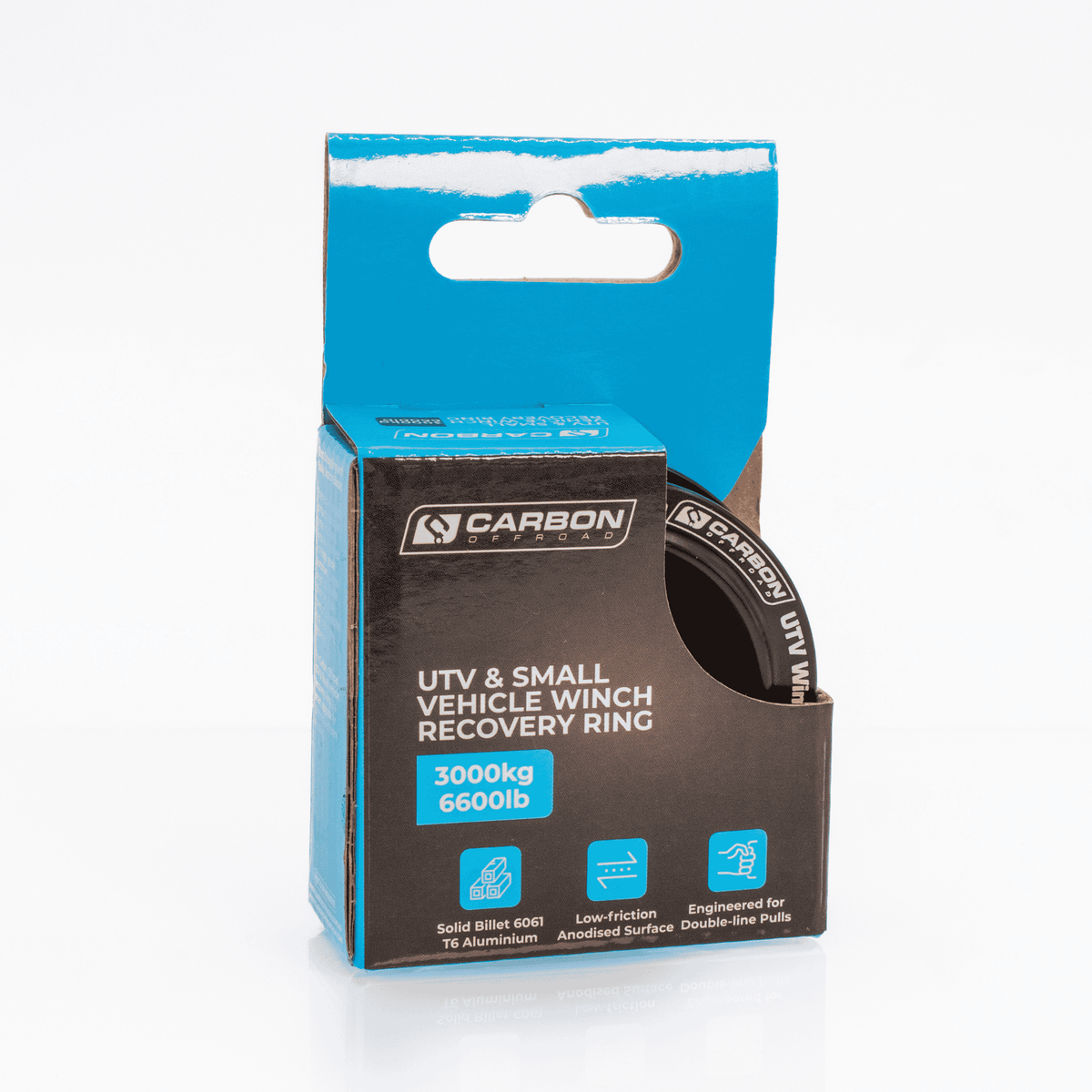 UTV Small Vehicle Winch Recovery Ring Carbon Offroad USA