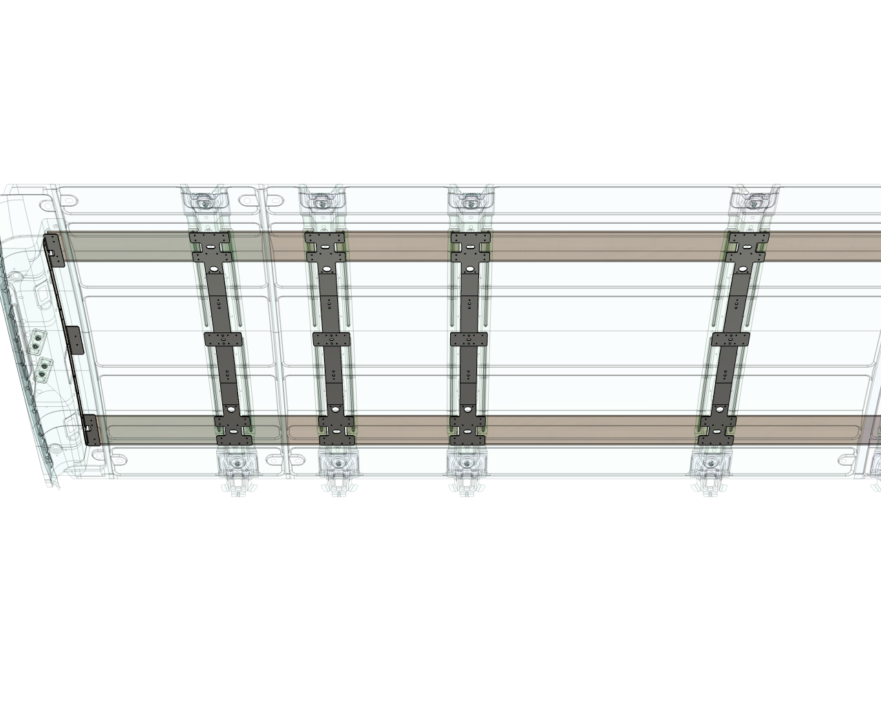 Ford Transit Aluminum Ceiling Furring Kit