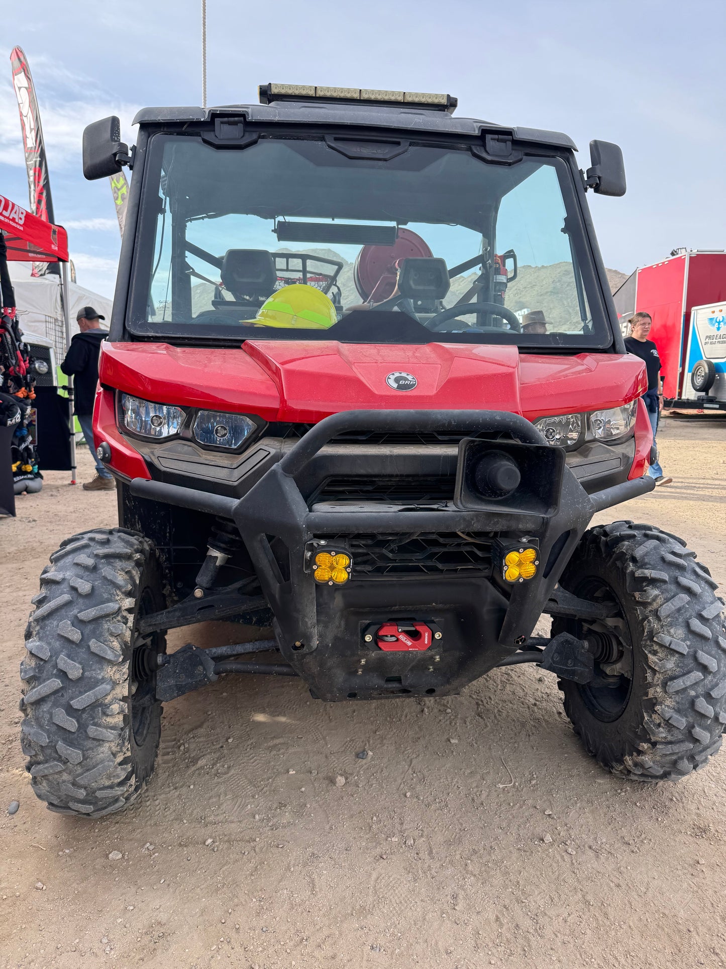 Side By Side / UTV Aluminum Recessed Winch Shackle with Fairlead Kit, closed latch (LIFE TIME WARRANTY*)