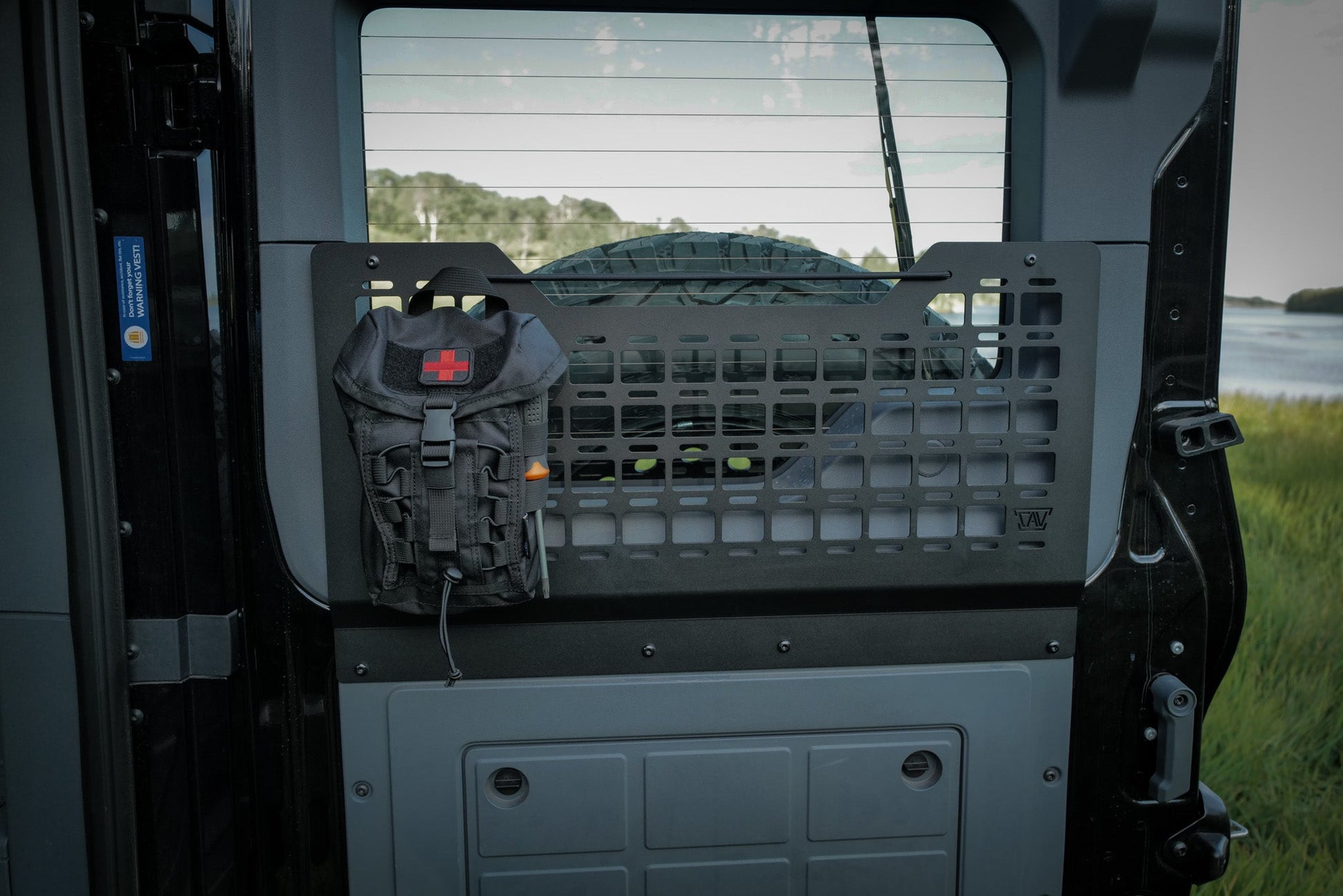 INEOS Grenadier Rear Door MOLLE Panel + Storage Cubby | Passenger Side Canyon Adventure Vans