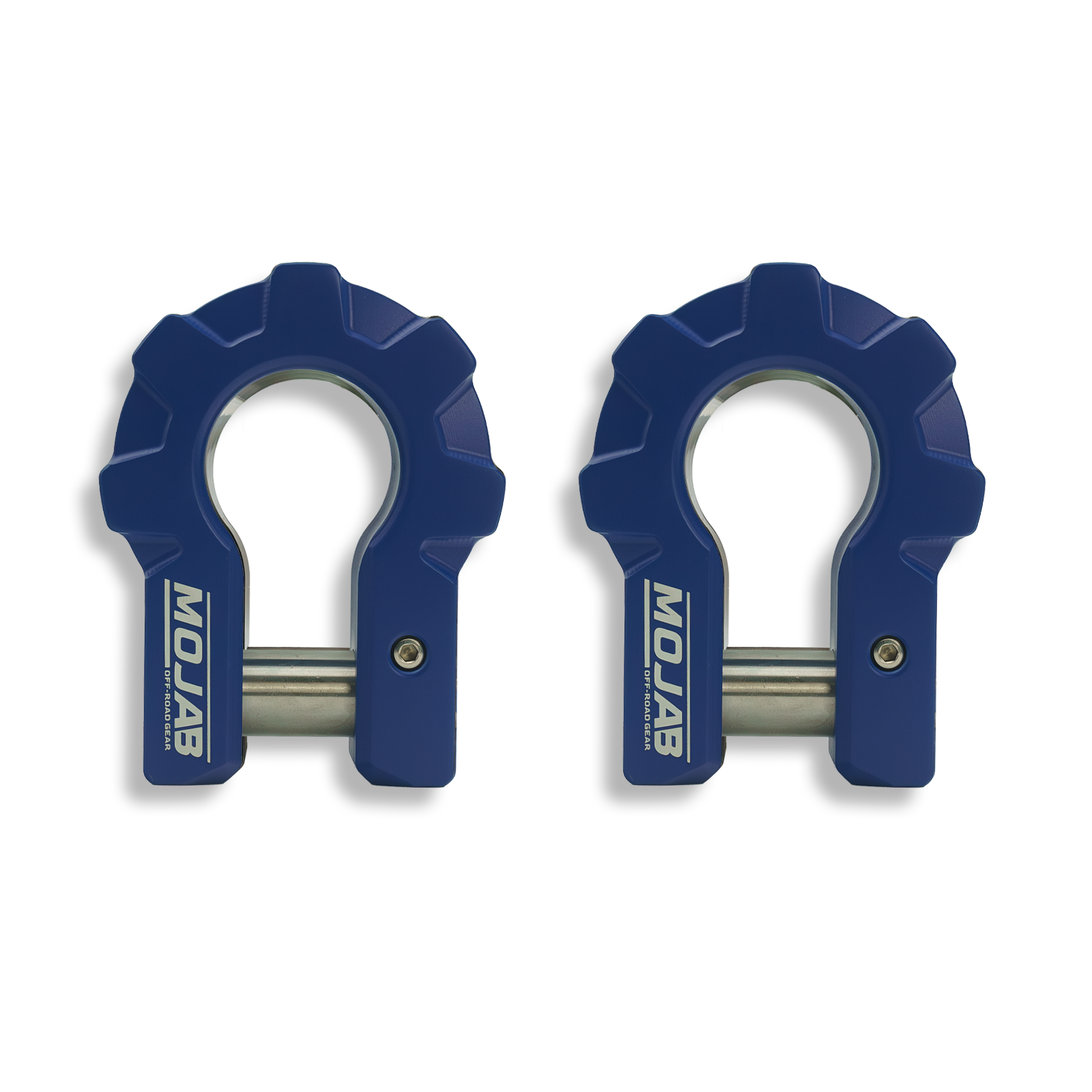 3/4'' Extreme duty Aluminum D-Shackle set (9T)-Ceramic coated (LIFETIME WARRANTY*) MOJAB OFFROAD