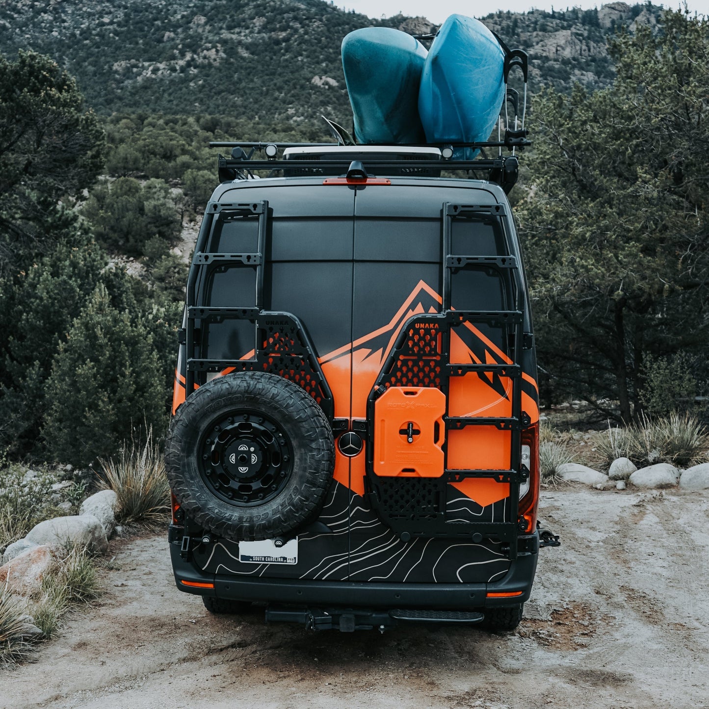 Rear Ladder System - Fold Down Steps Unaka Gear Co.