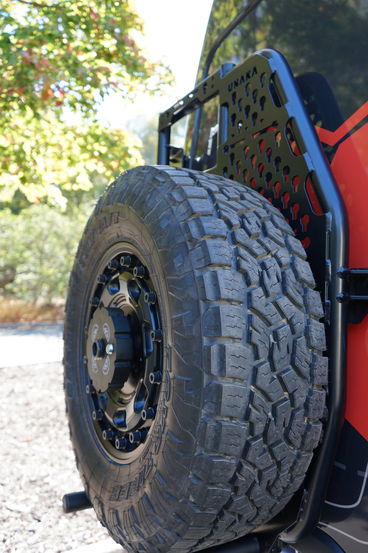 Rear Ladder System - Tire Carrier Unaka Gear Co.