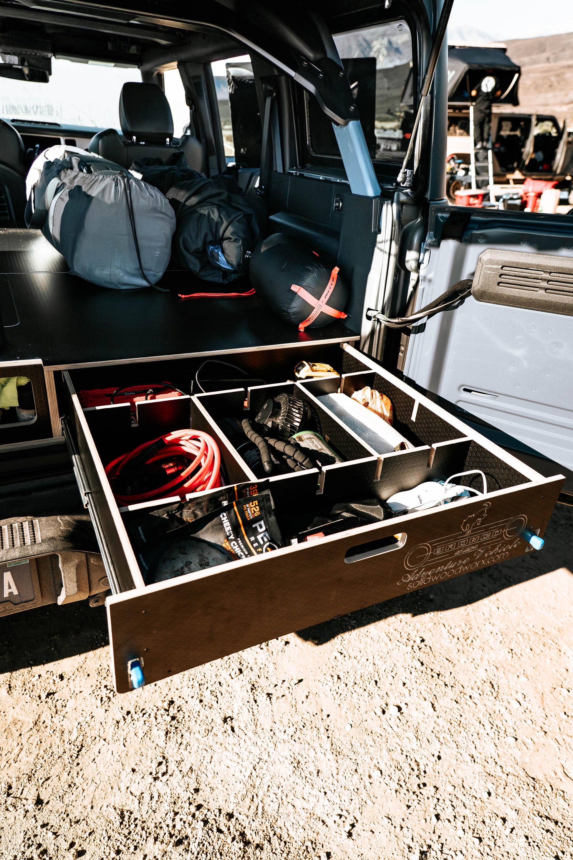 Bronco | Drawer Storage System & Bed Platform | 2021+ Ford Bronco 4-Door Solid Wood Worx