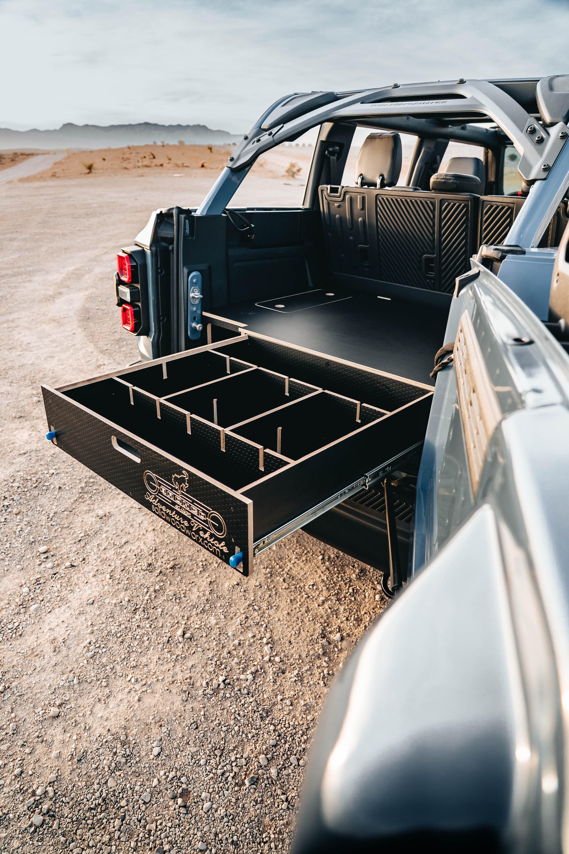 Bronco | Drawer Storage System & Bed Platform | 2021+ Ford Bronco 4-Door Solid Wood Worx