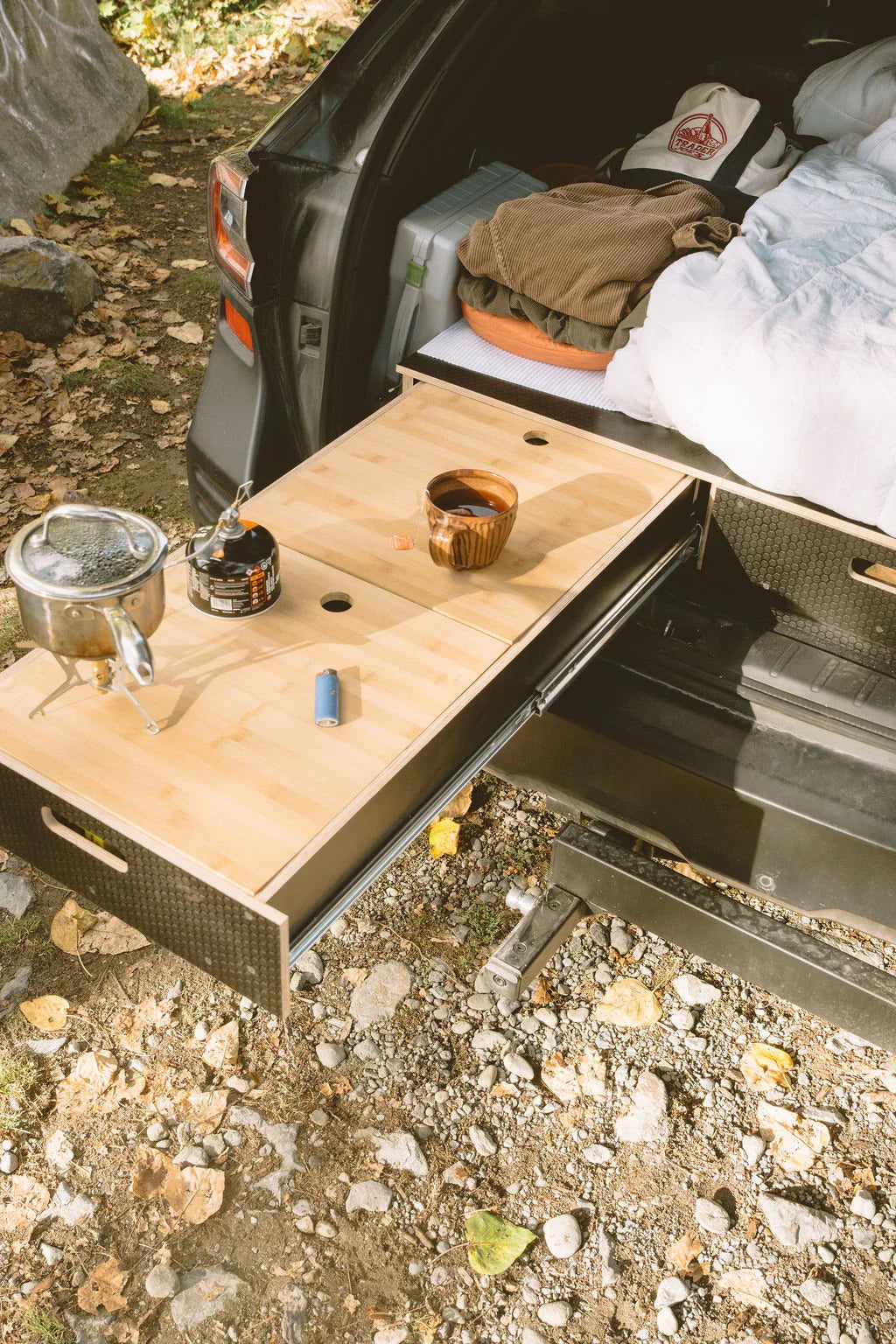 Outback | Dual Drawer Storage System & Bed Platform | 2020+ Subaru Solid Wood Worx