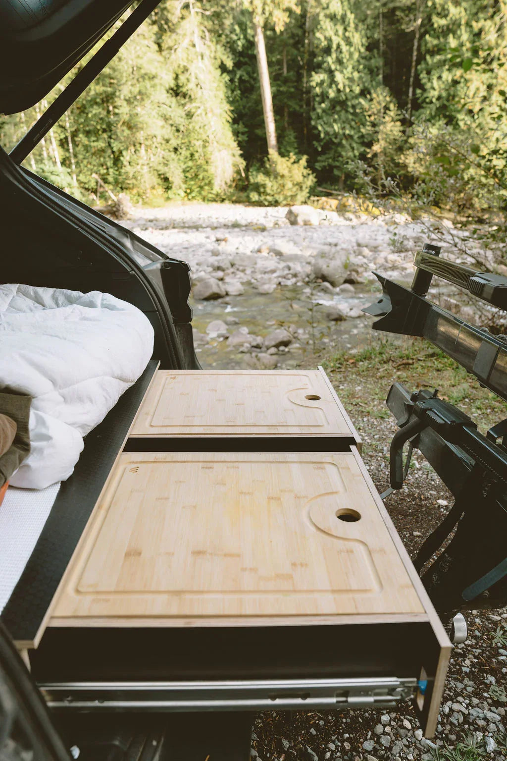 Outback | Dual Drawer Storage System & Bed Platform | 2020+ Subaru Solid Wood Worx