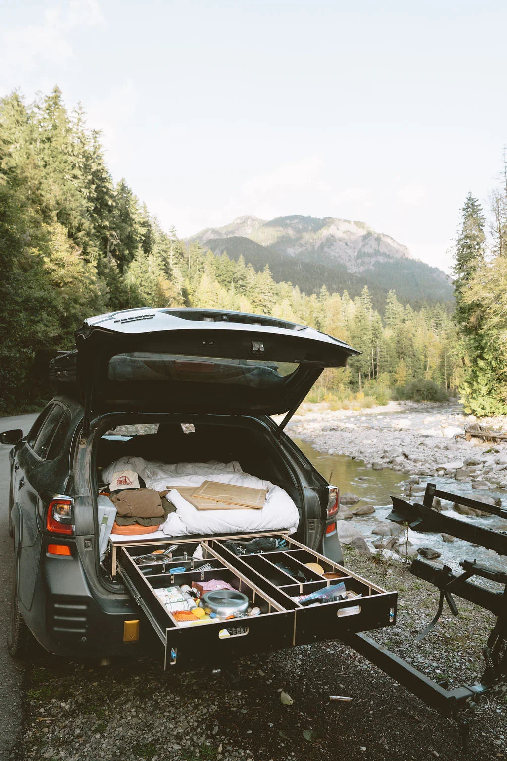 Outback | Dual Drawer Storage System & Bed Platform | 2020+ Subaru Solid Wood Worx