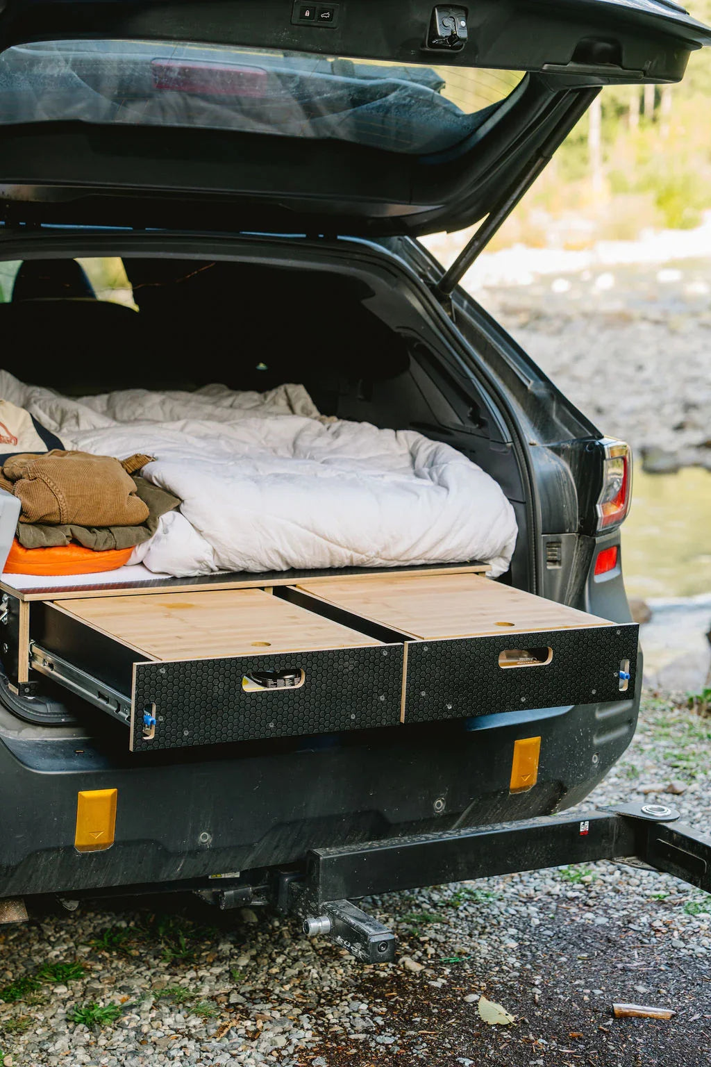 Outback | Dual Drawer Storage System & Bed Platform | 2020+ Subaru Solid Wood Worx