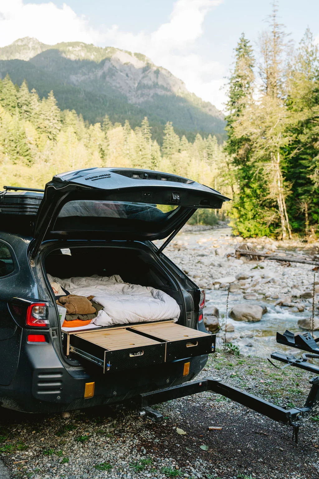 Outback | Dual Drawer Storage System & Bed Platform | 2020+ Subaru Solid Wood Worx