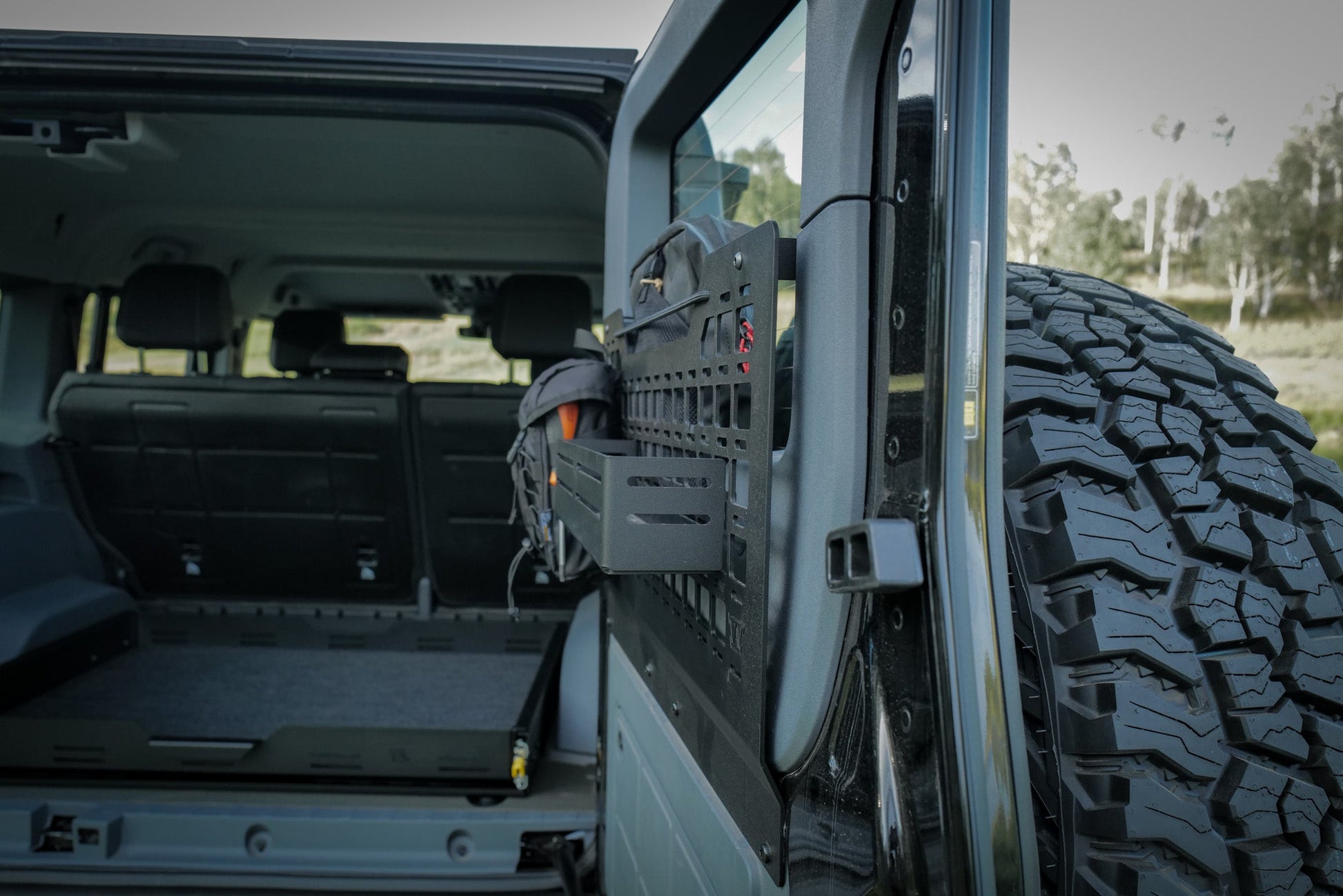 INEOS Grenadier Rear Door MOLLE Panel + Storage Cubby | Passenger Side Canyon Adventure Vans