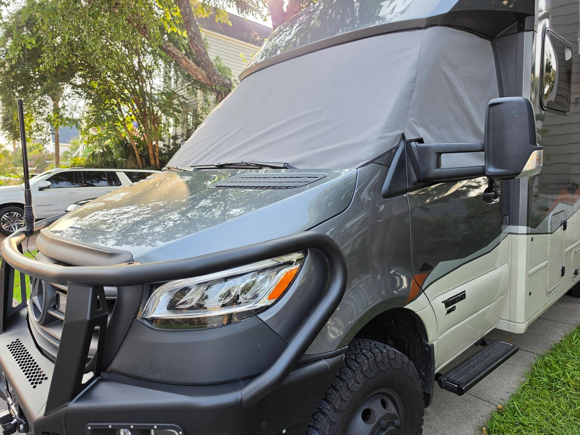 Van Outer Windshield Cover - Revel - Storyteller - Jayco - EKKO Overland Gear Guy