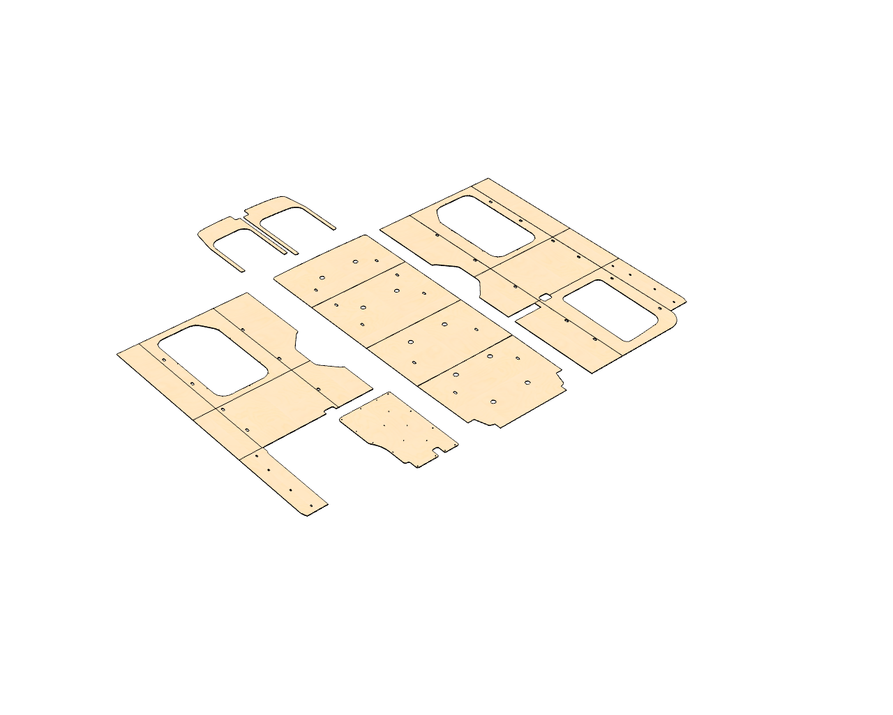 Transit 148 EXT Wood Wall Kit