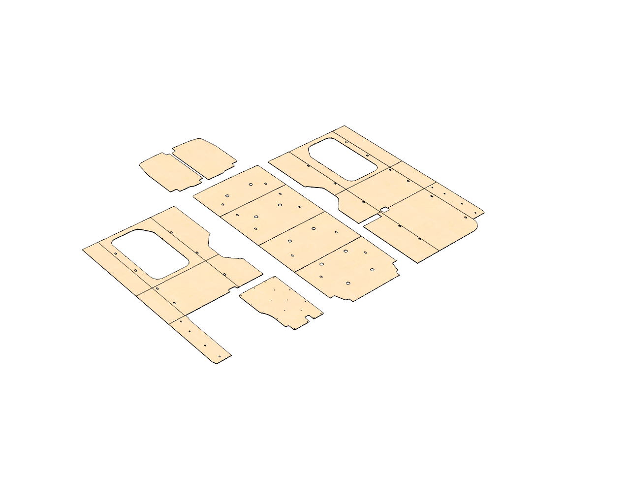 Transit 148 EXT Wood Wall Kit