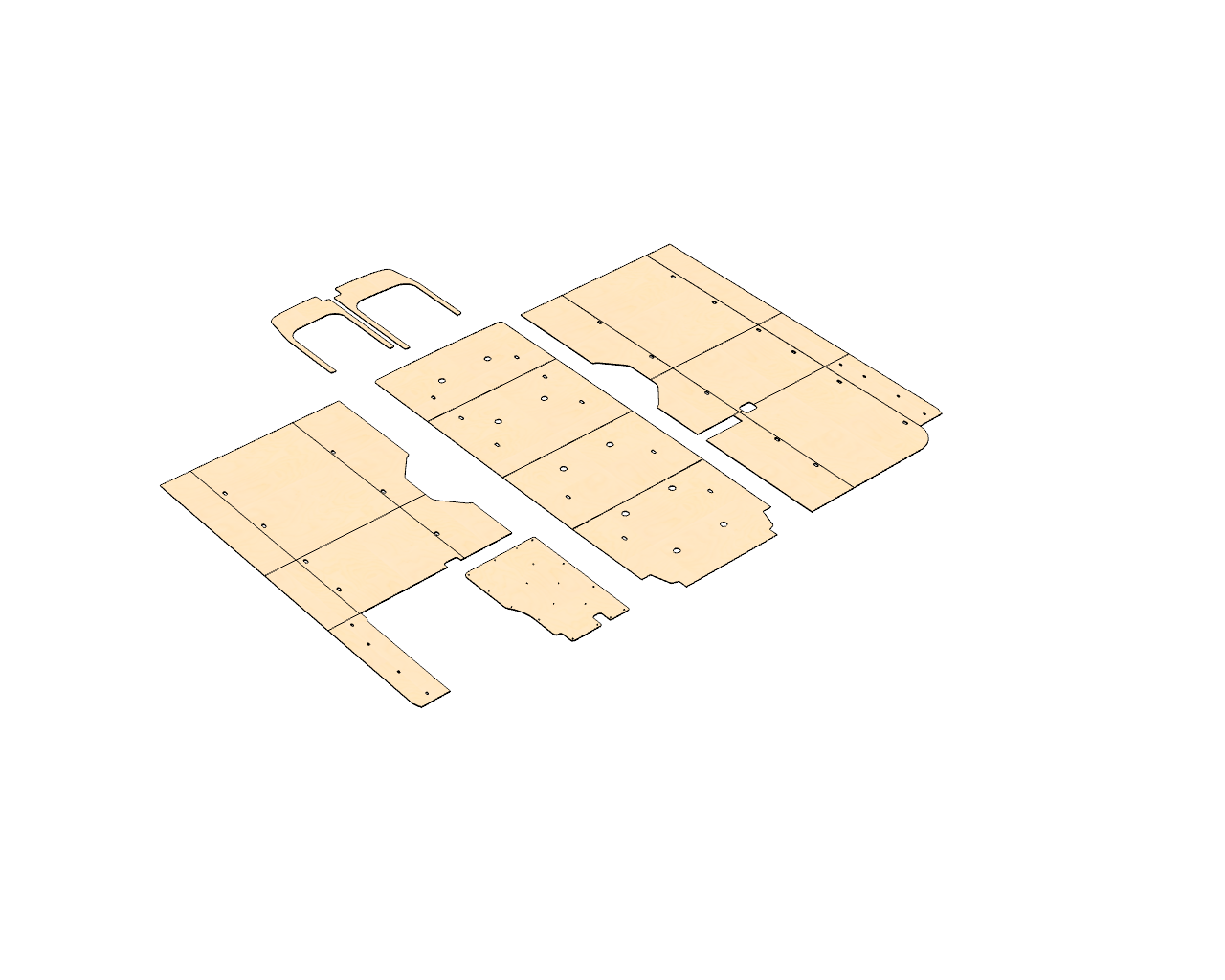 Transit 148 EXT Wood Wall Kit