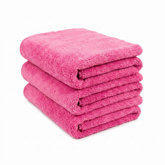 WASH&WHIPS Edgeless Microfiber Coral Fleece with Ultrasonic Edge WASH & WHIPS