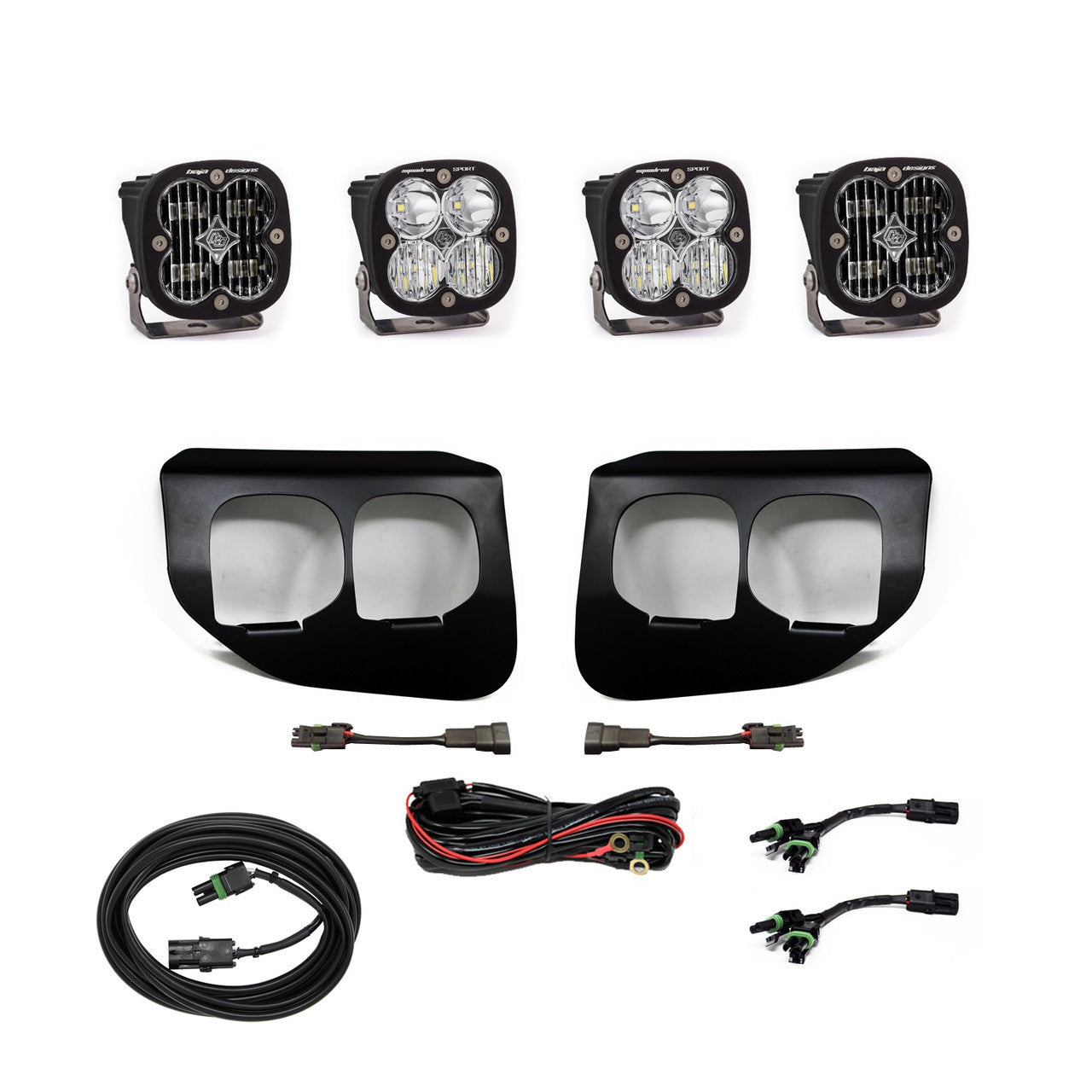 Baja Designs Squadron SAE/Sport Fog Pocket Light Kit | 2020-22 Ford F-250/350