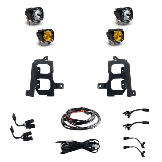 Baja Designs S1 Dual Fog Pocket Light Kit | 19-22 GMC Sierra 1500