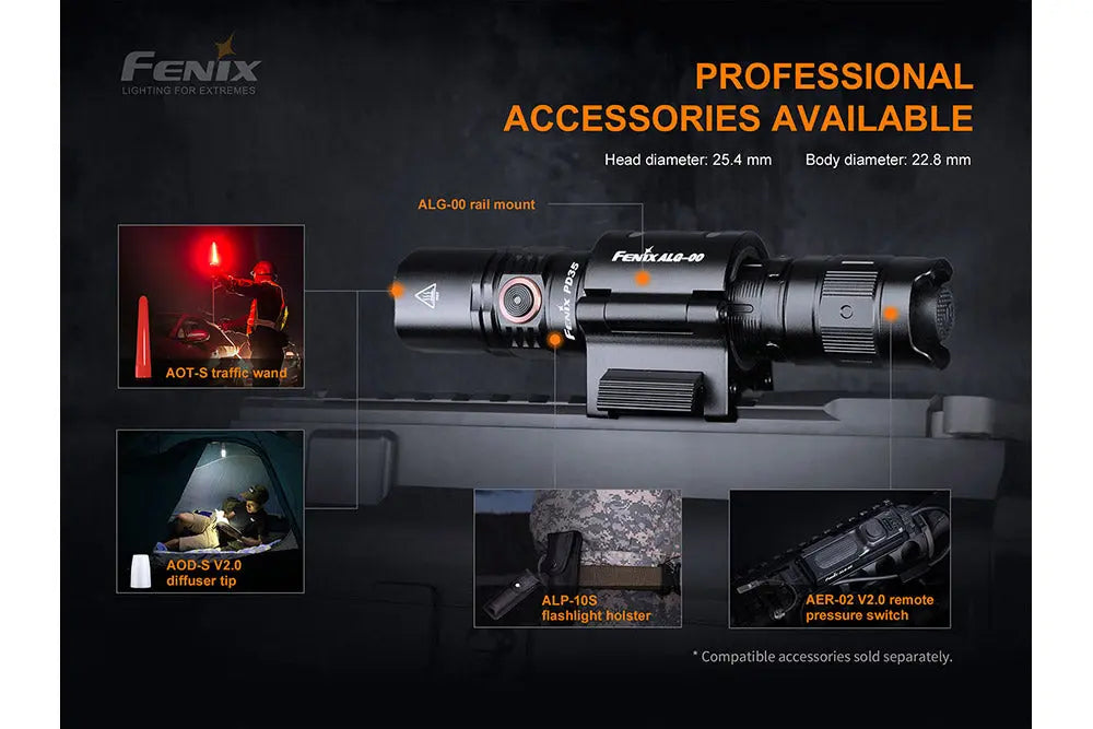 Fenix PD35 V3.0 Everyday Carry Flashlight - 1700 Lumens Fenix Store
