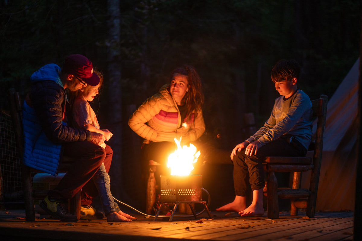 Reserve the Hekla now! The Hekla: 304 Sexy Stainless Steel LavaBox with Dual-Burner LavaBox Portable Campfire