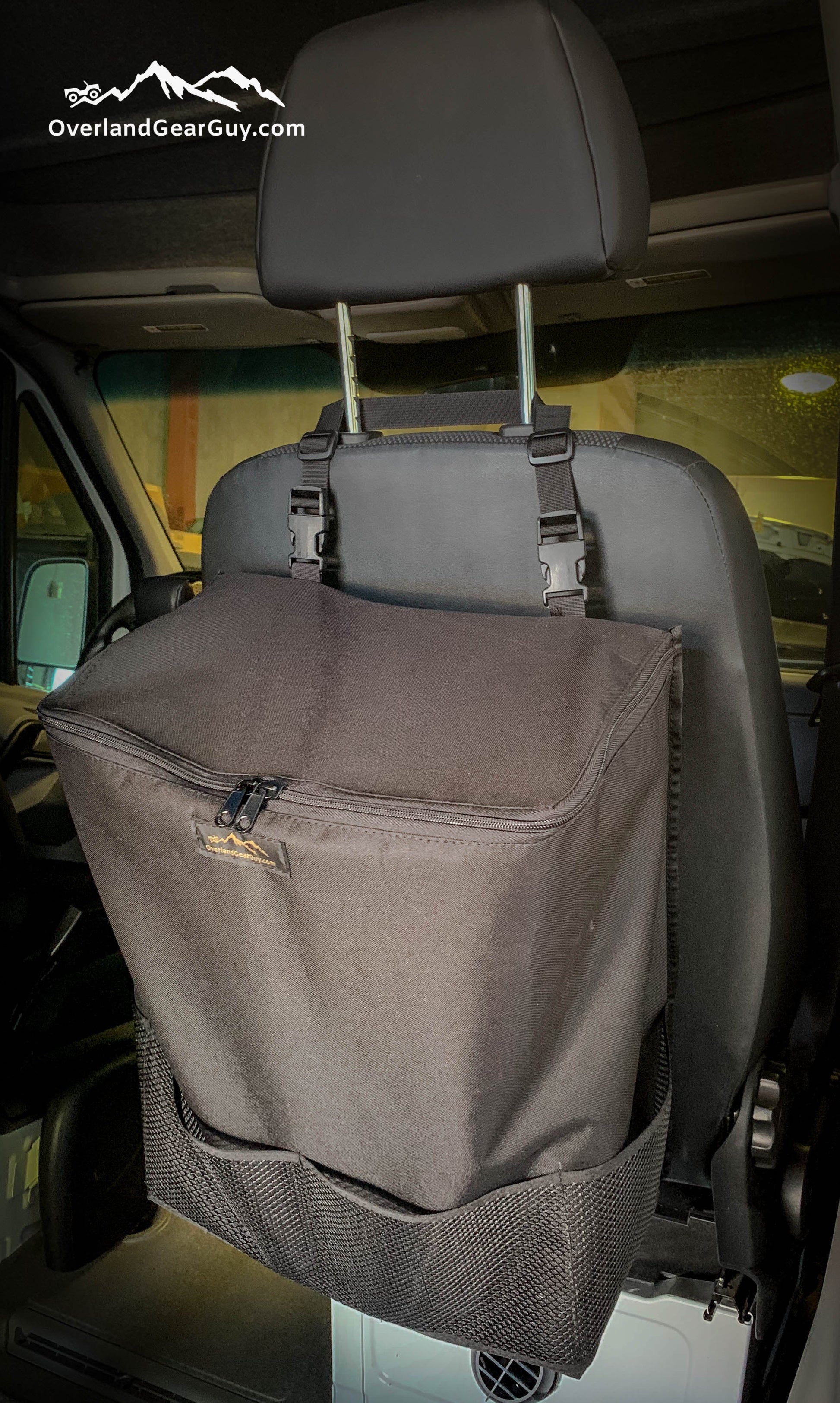 Large Headrest Trash Bag Overland Gear Guy
