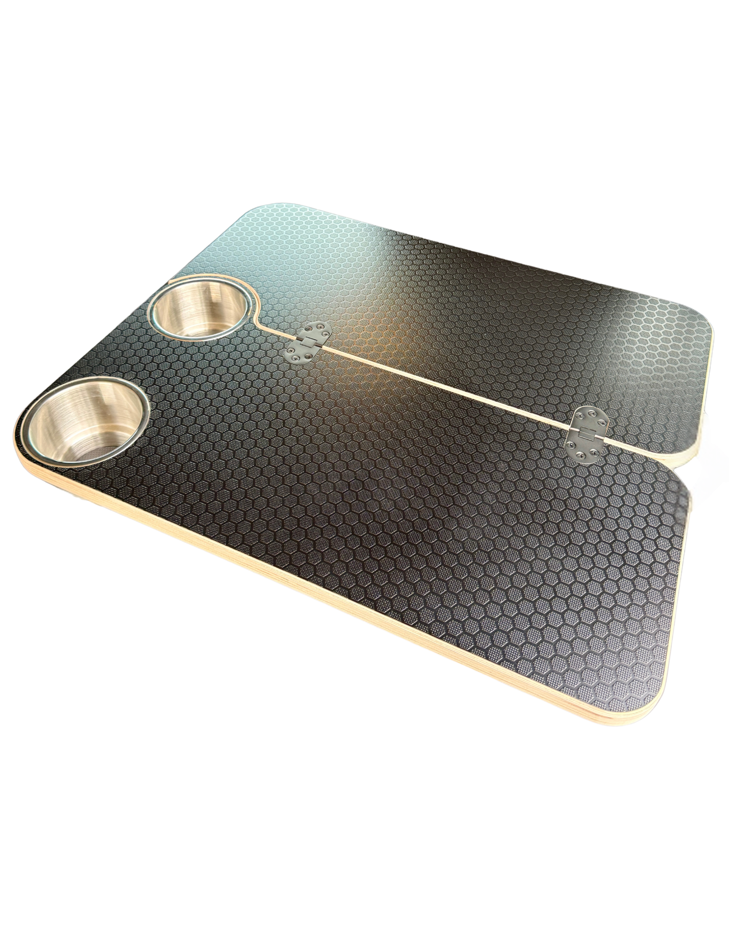 Hex-Duo Folding Black Hex Lagun Table 3/4" For Camper Vans and RVs