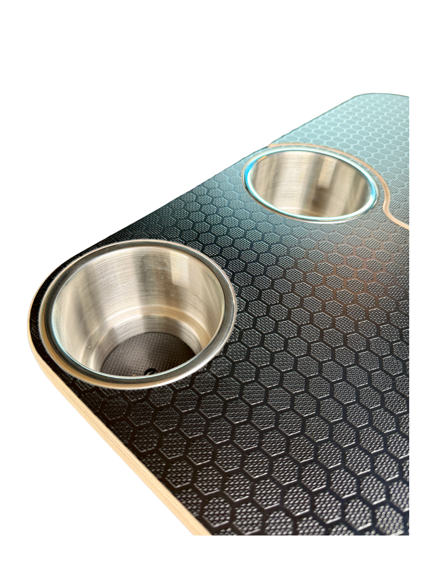 Hex-Duo Folding Black Hex Lagun Table 3/4" For Camper Vans and RVs