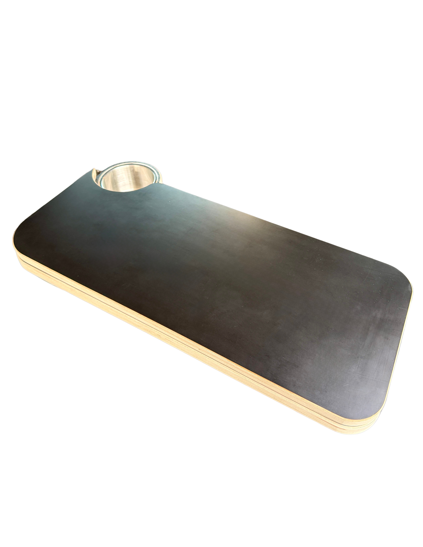 Hex-Duo Folding Black Hex Lagun Table 3/4" For Camper Vans and RVs