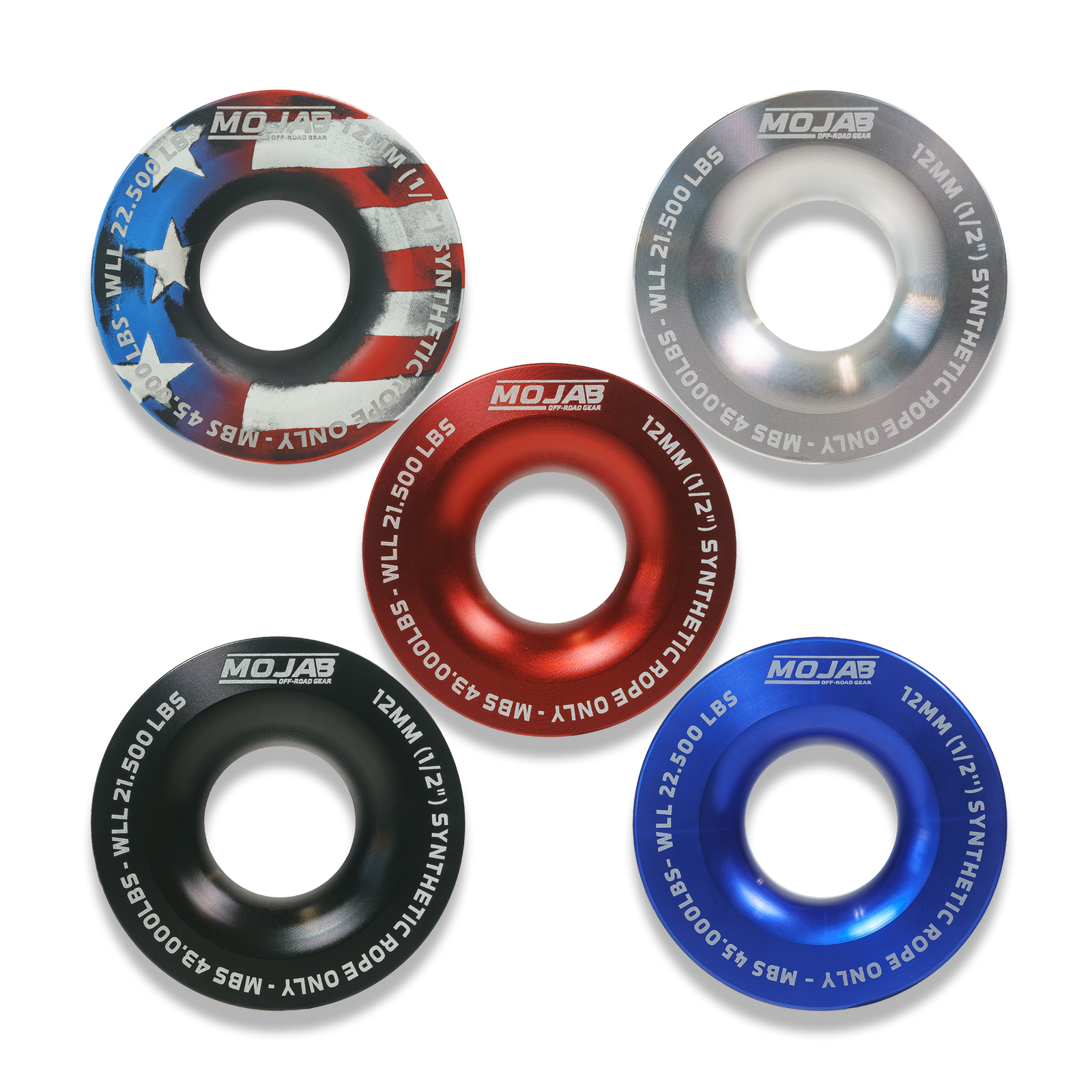 Snatch ring (diameter 3.8'') (LIFETIME WARRANTY*) MOJAB OFFROAD