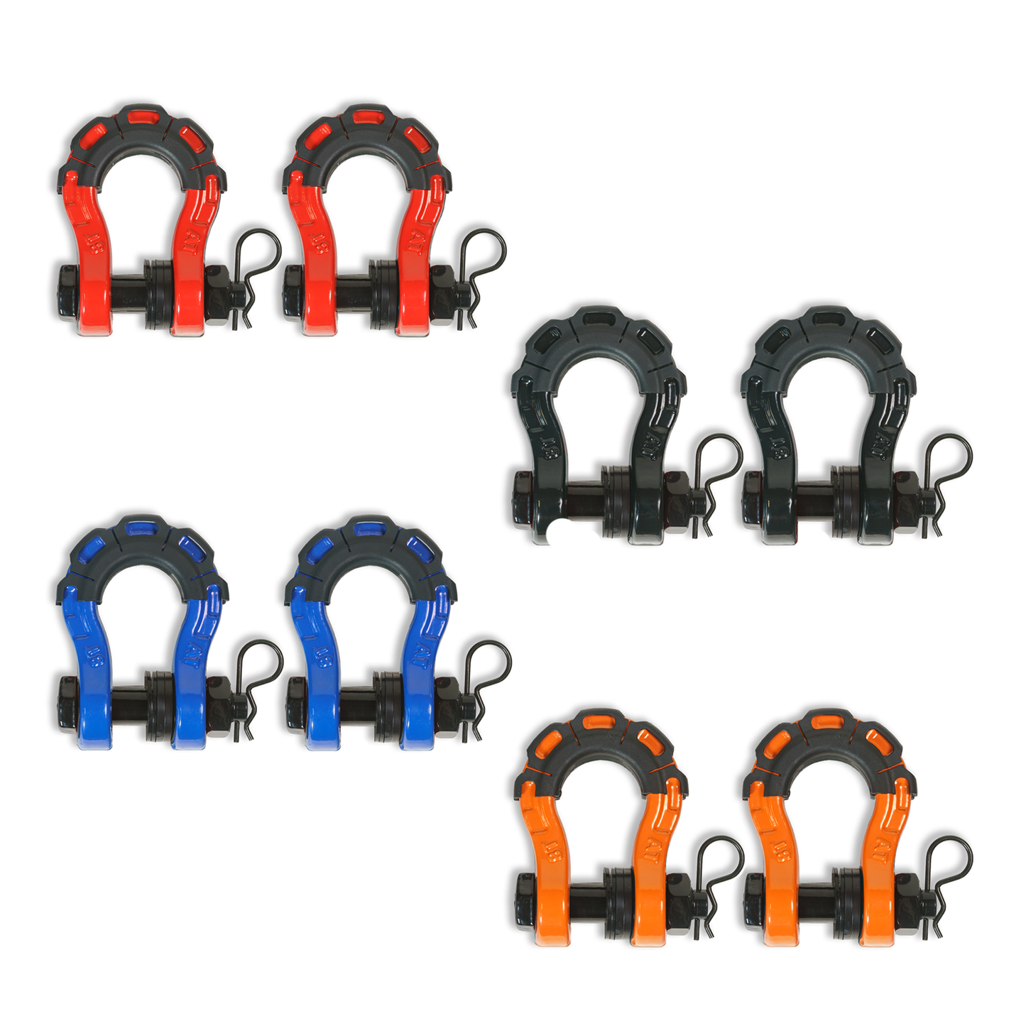 3/4” Forged Steel D-shackle set (8T) (LIFE TIME WARRANTY*) MOJAB OFFROAD