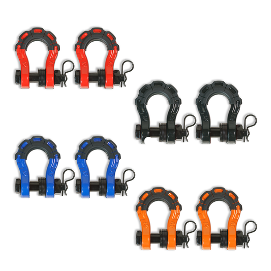 3/4” Forged Steel D-shackle set (8T) (LIFE TIME WARRANTY*) MOJAB OFFROAD