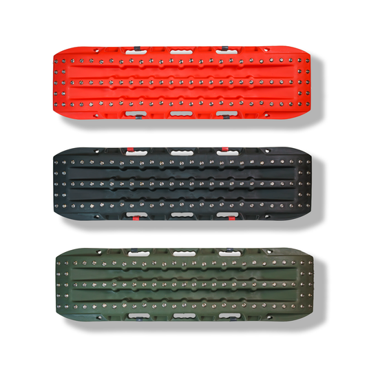Ultimate Traction recovery board with steel plugs (Two Boards) MOJAB OFFROAD