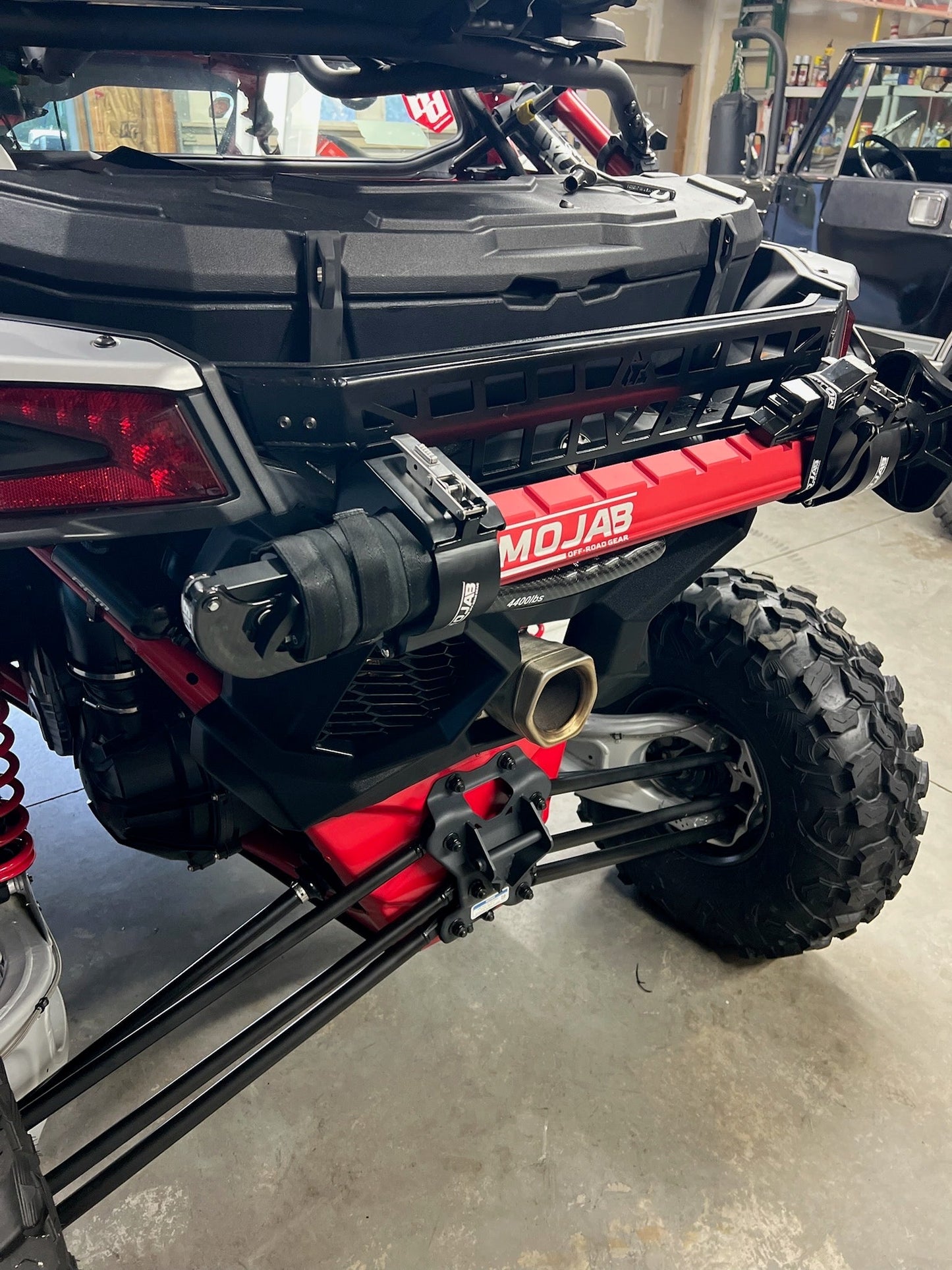 CarbonPro Compact Hydraulic Jack with Mounting Clamps MLH 40'' MOJAB OFFROAD