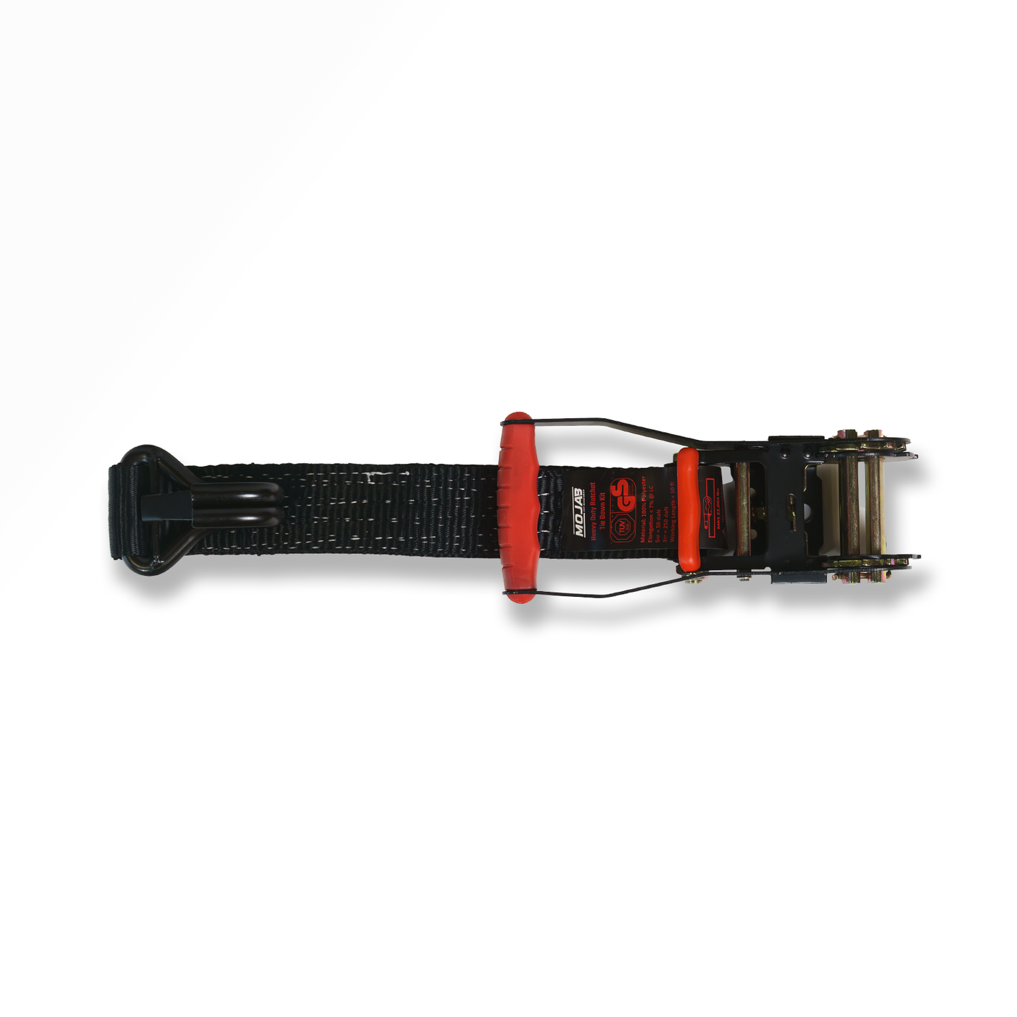 2" x 10' Ratchet Tie-Down (Closed hook) and 2'' x 39'' Axle Tie-Down Set (Pack of 4) (Lifetime Warranty) MOJAB OFFROAD