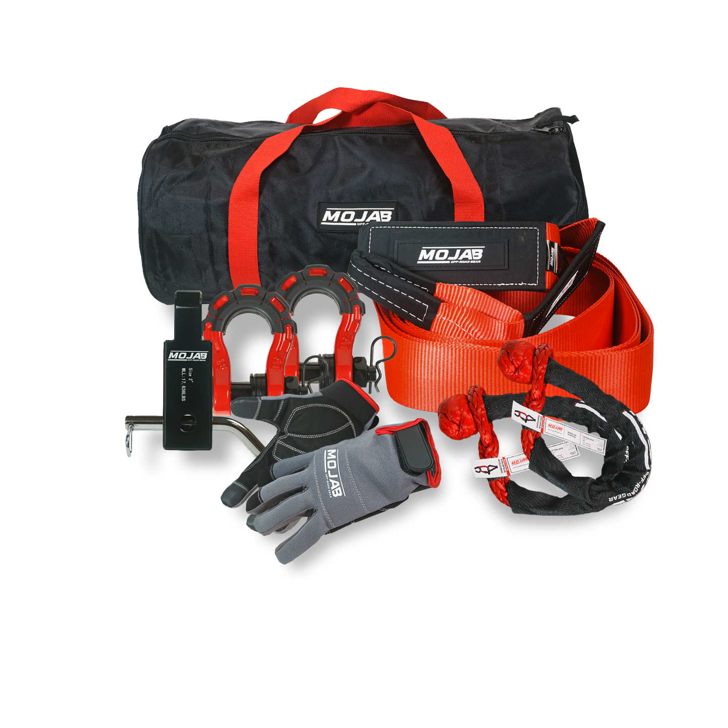 Supreme Recovery Kit (7 items +5 Storage bags + 2 Velcro Tape) *Lifetime Warranty MOJAB OFFROAD