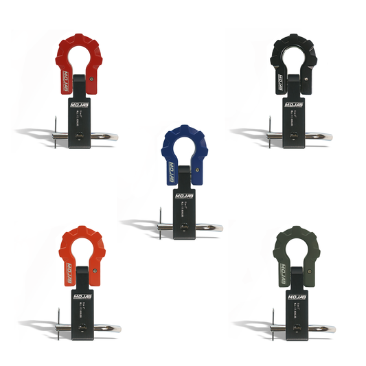 2'' Aluminum Hitch Receiver with Aluminum D-Shackle 9T-Ceramic coated (Lifetime Warranty)Expected delivery W/C May 25th MOJAB OFFROAD