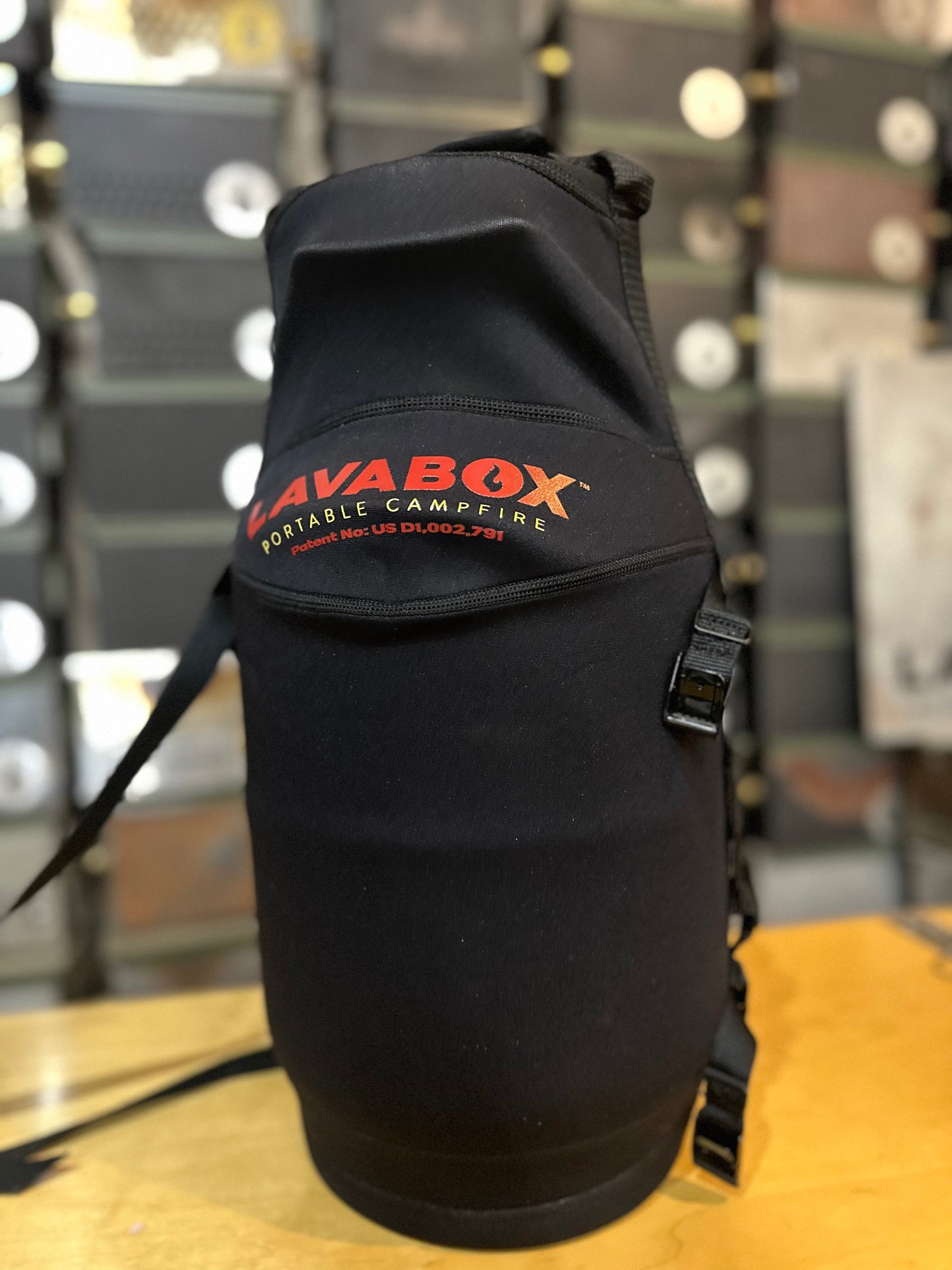Burt's Tank Top: 10 Pound Propane Tank Insulator and Carrier LavaBox Portable Campfire