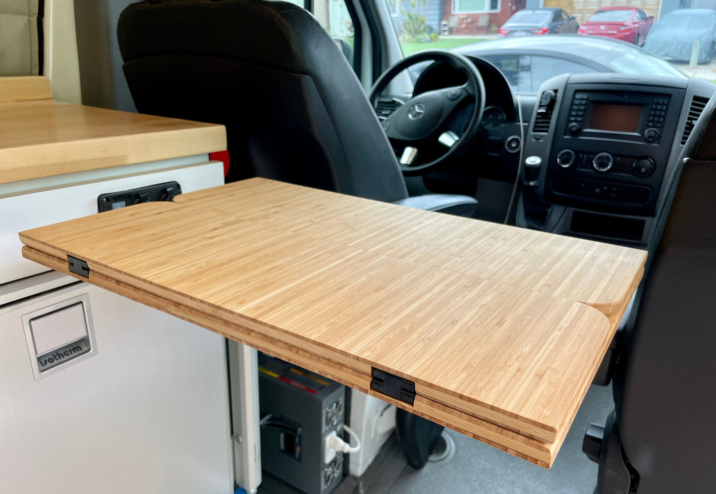 Folding Bamboo Lagun Table for Camper Vans and RVs Weekender Outdoors