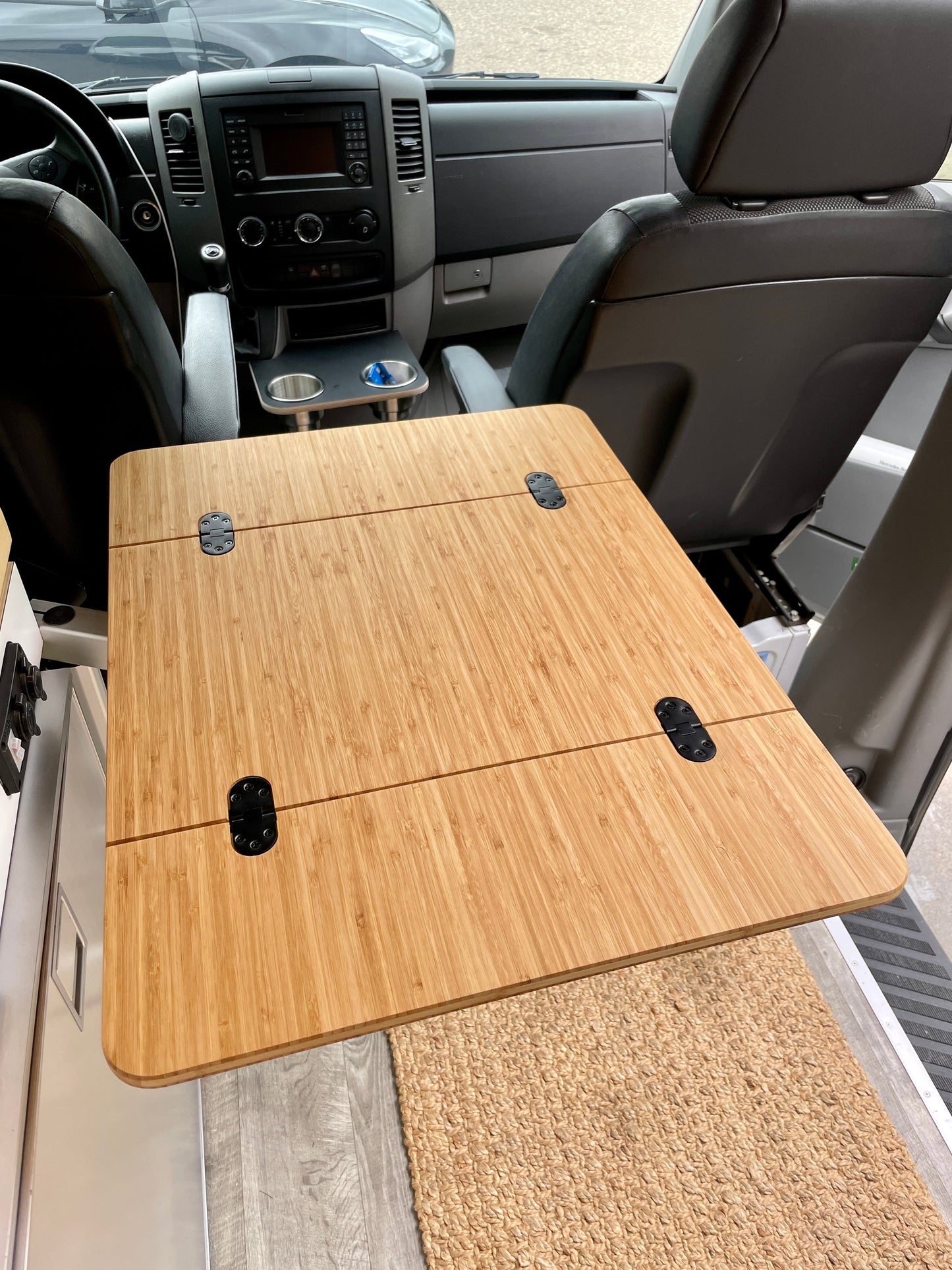 Folding Bamboo Lagun Table for Camper Vans and RVs Weekender Outdoors