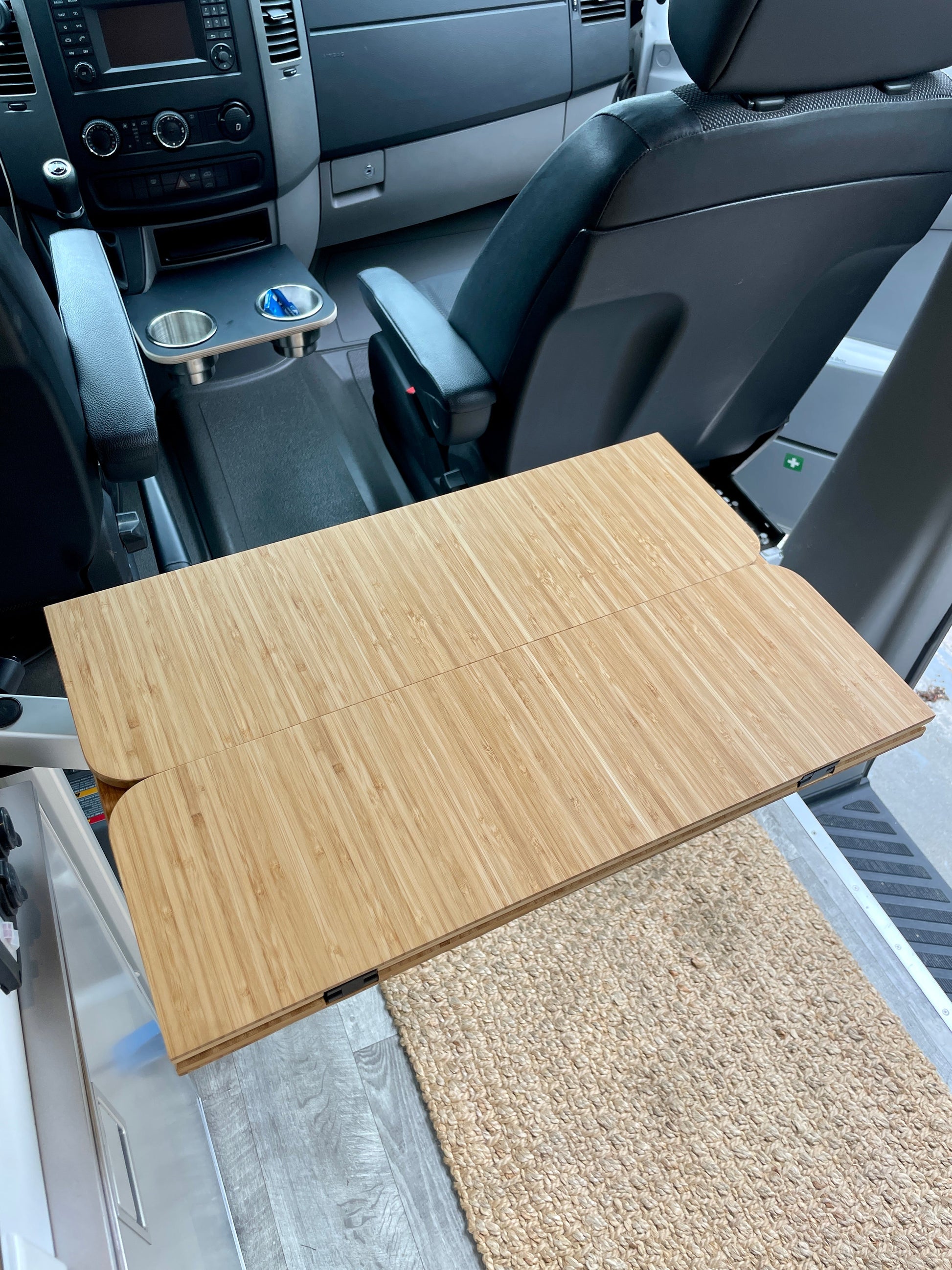 Folding Bamboo Lagun Table for Camper Vans and RVs Weekender Outdoors