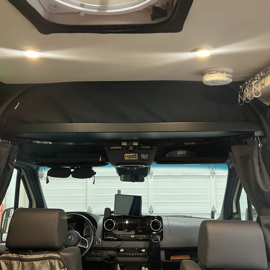 2019+ Sprinter Headliner Shelf No Curtain Rod