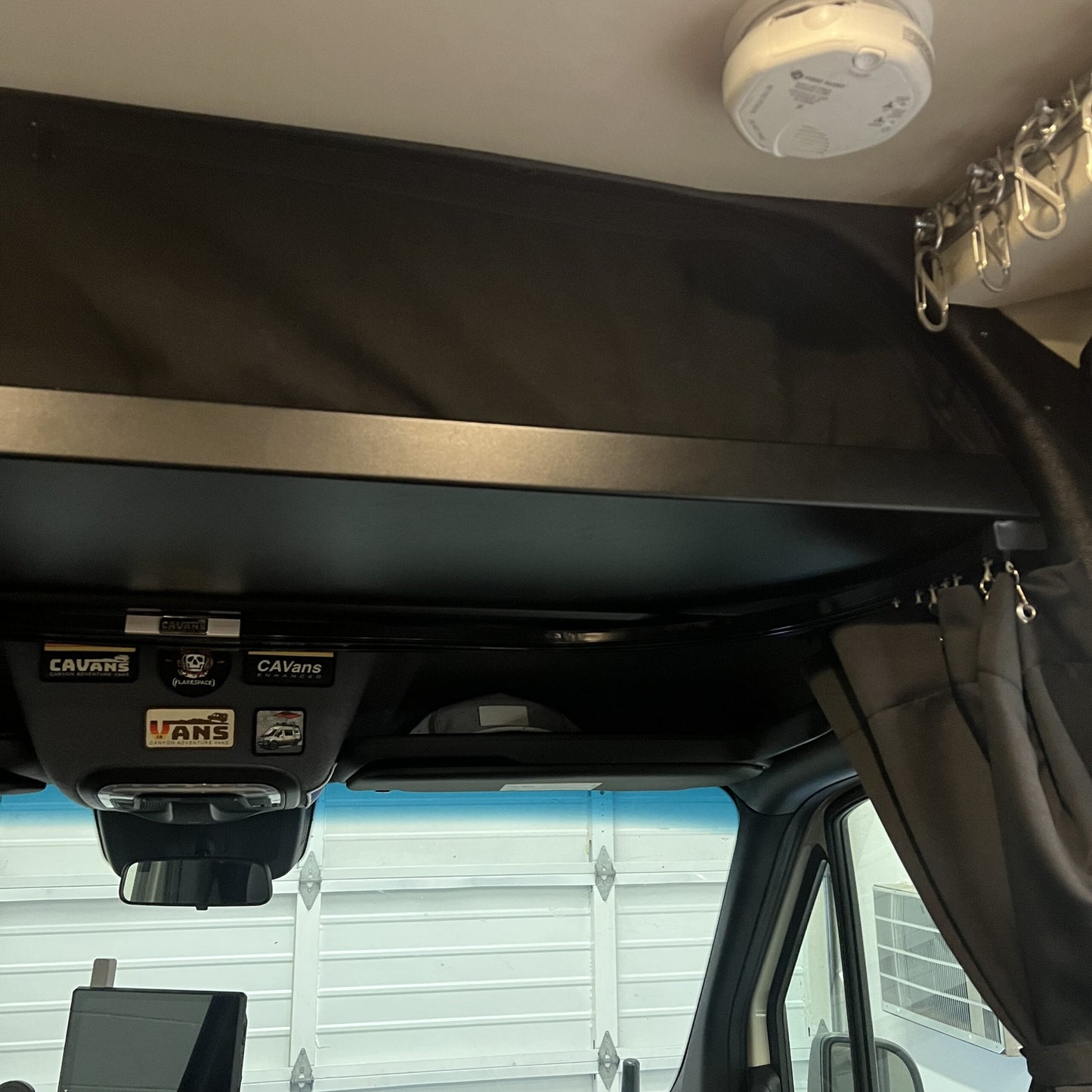 2019+ Sprinter Headliner Shelf No Curtain Rod