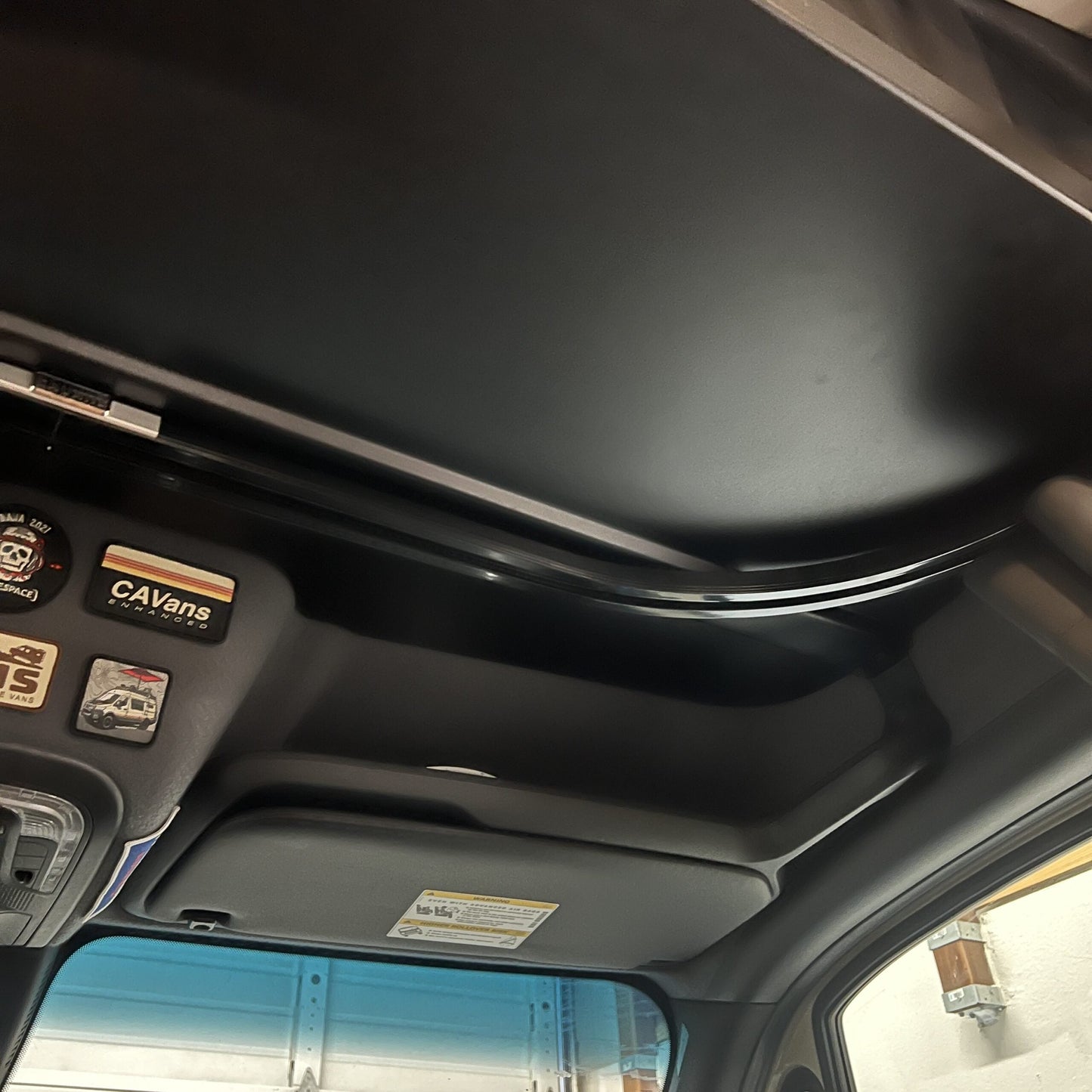 2019+ Sprinter Headliner Shelf No Curtain Rod
